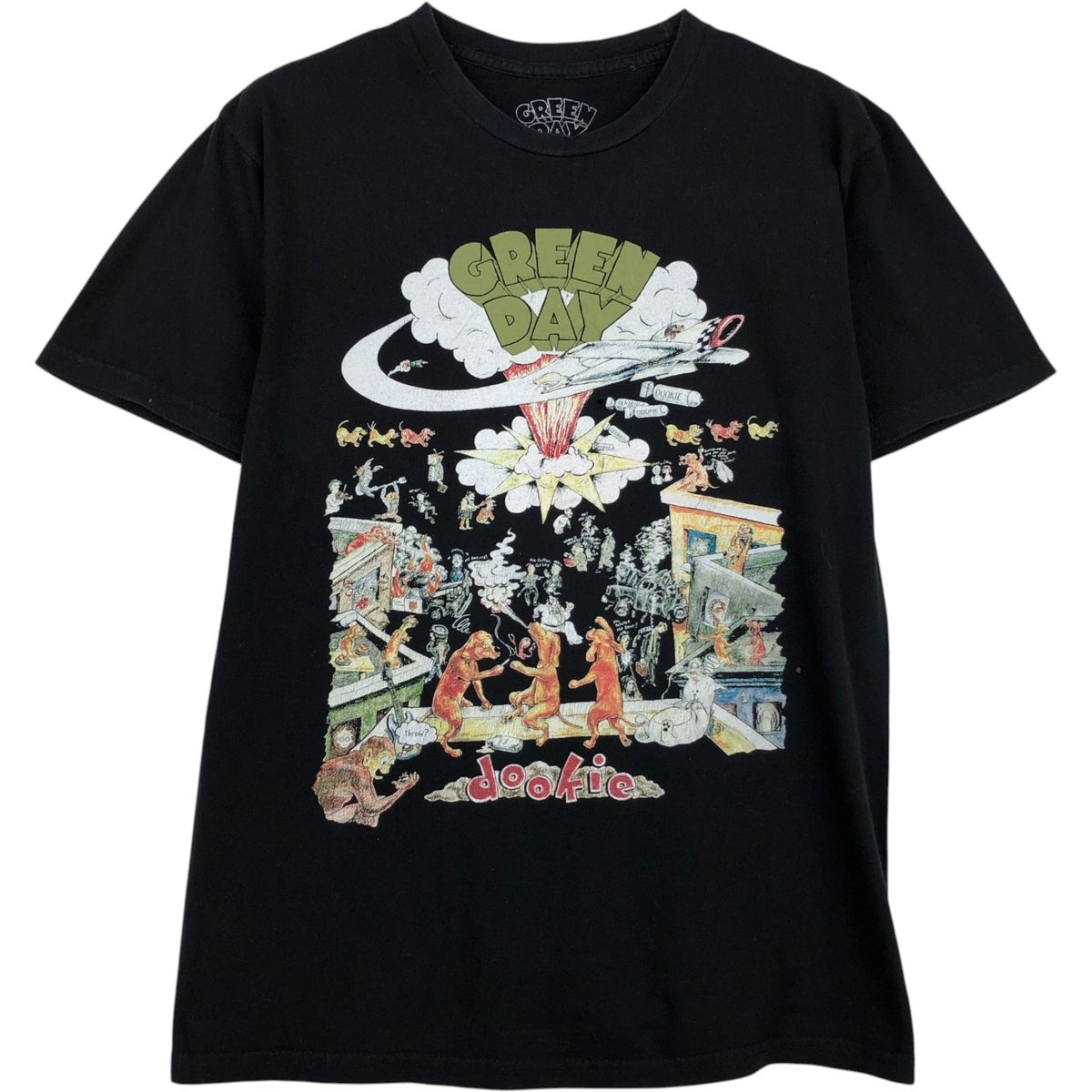 古着 GREEN DAY グリーンデイ バンドTシャツ バンT メンズS相当