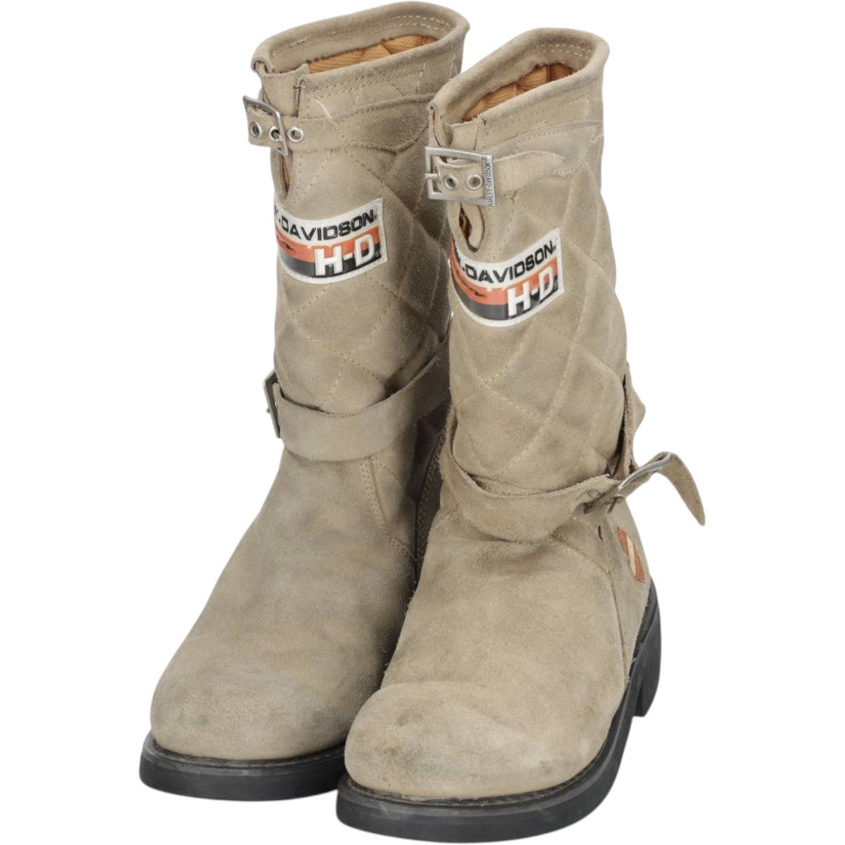 古着 ハーレーダビッドソン Harley-Davidson キルティング スエード