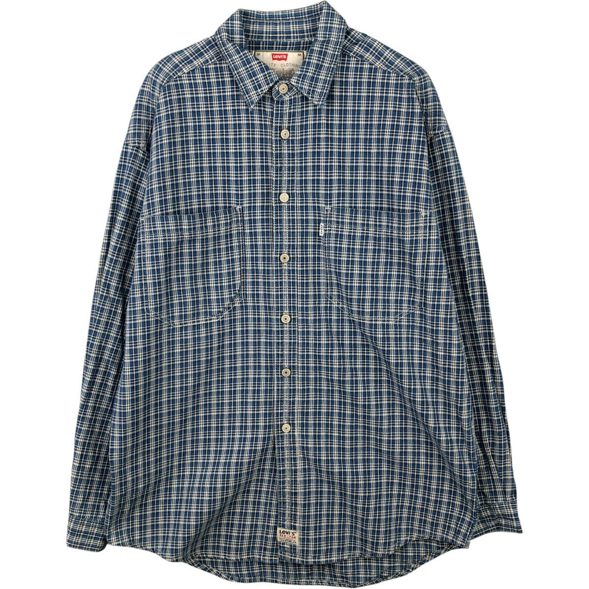 古着 90年代 リーバイス Levis 長袖 フランネルチェックシャツ メンズM