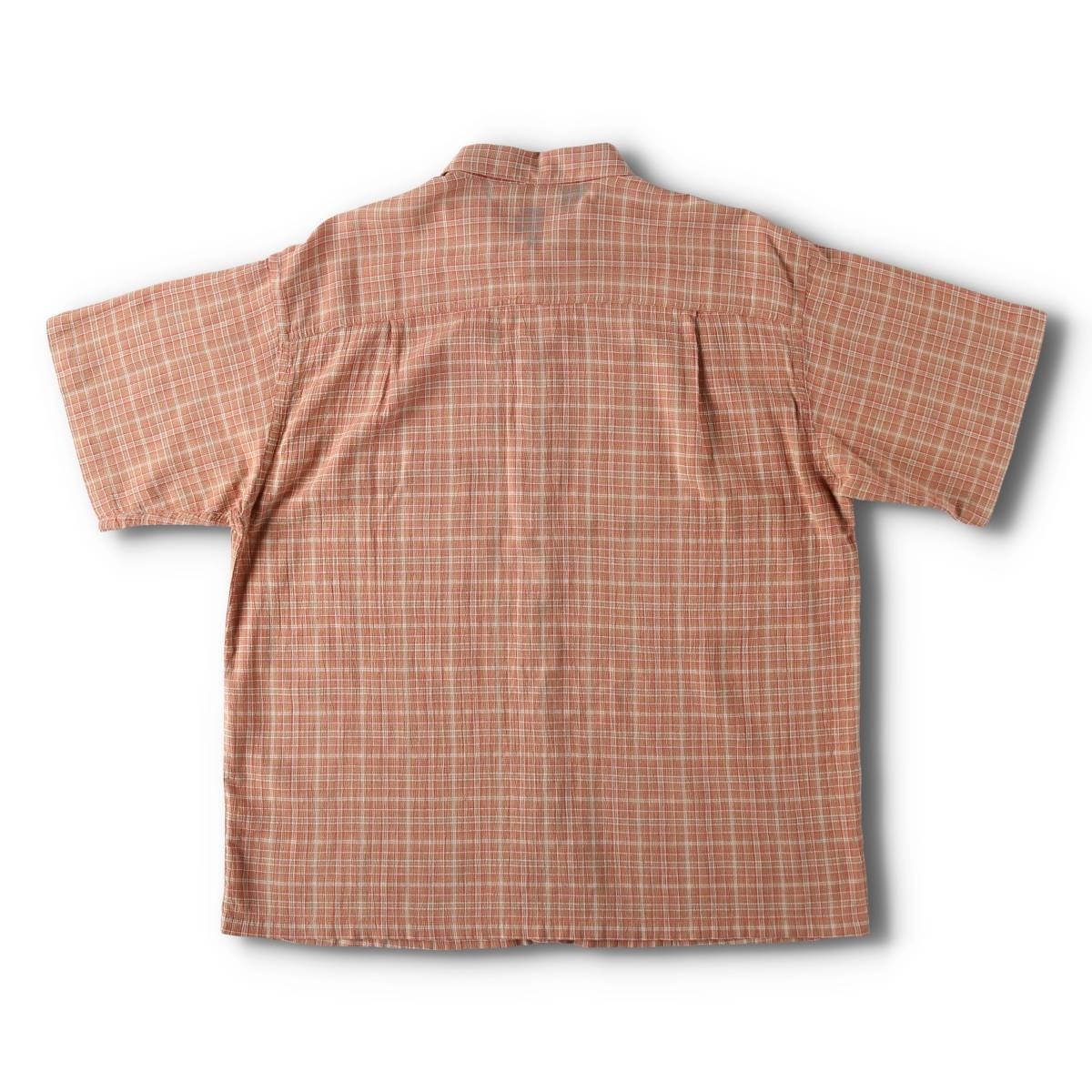 パタゴニア オンブレチェック 半袖シャツ オーガニックコットン ブラウン L 古着 00年代 パタゴニア Patagonia ORGANIC COTTON オーガニック