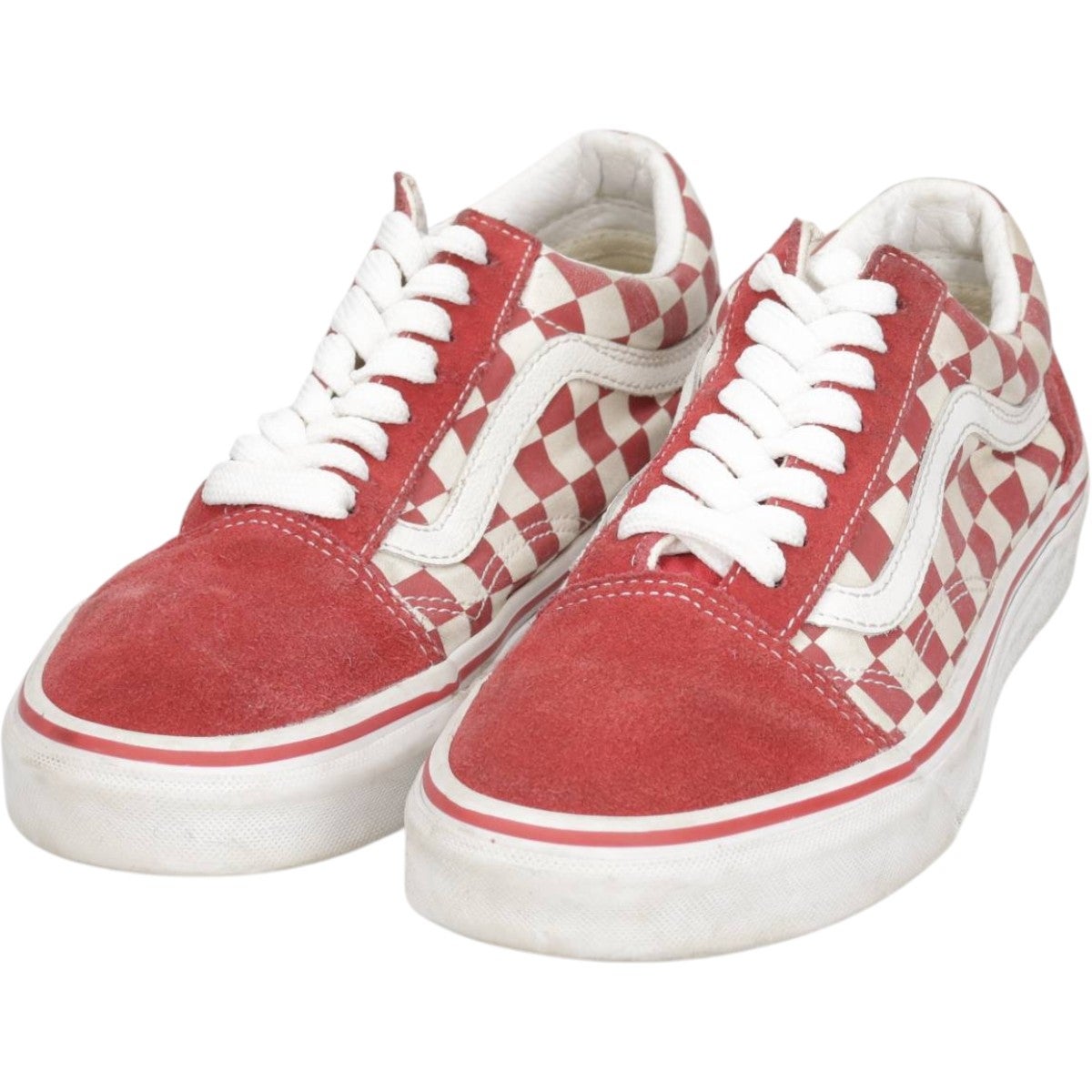 オールド　VANS ビンテージ　チェッカー柄　ロンT Mサイズ　USED 古着 バンズ VANS OLD SKOOL オールドスクール チェッカーフラッグ