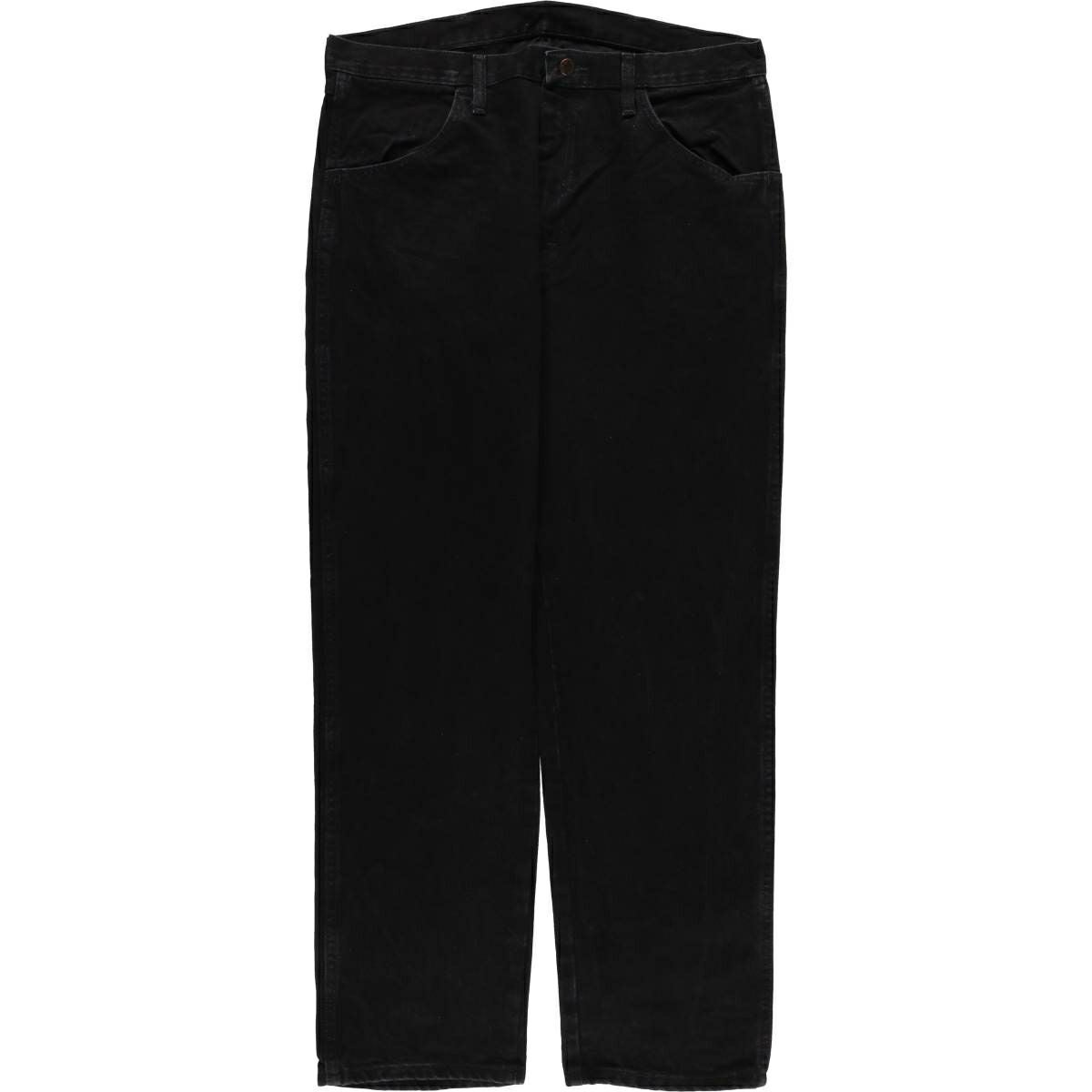 古着 ラスラー RUSTLER ブラックデニム ストレートデニムパンツ メンズ