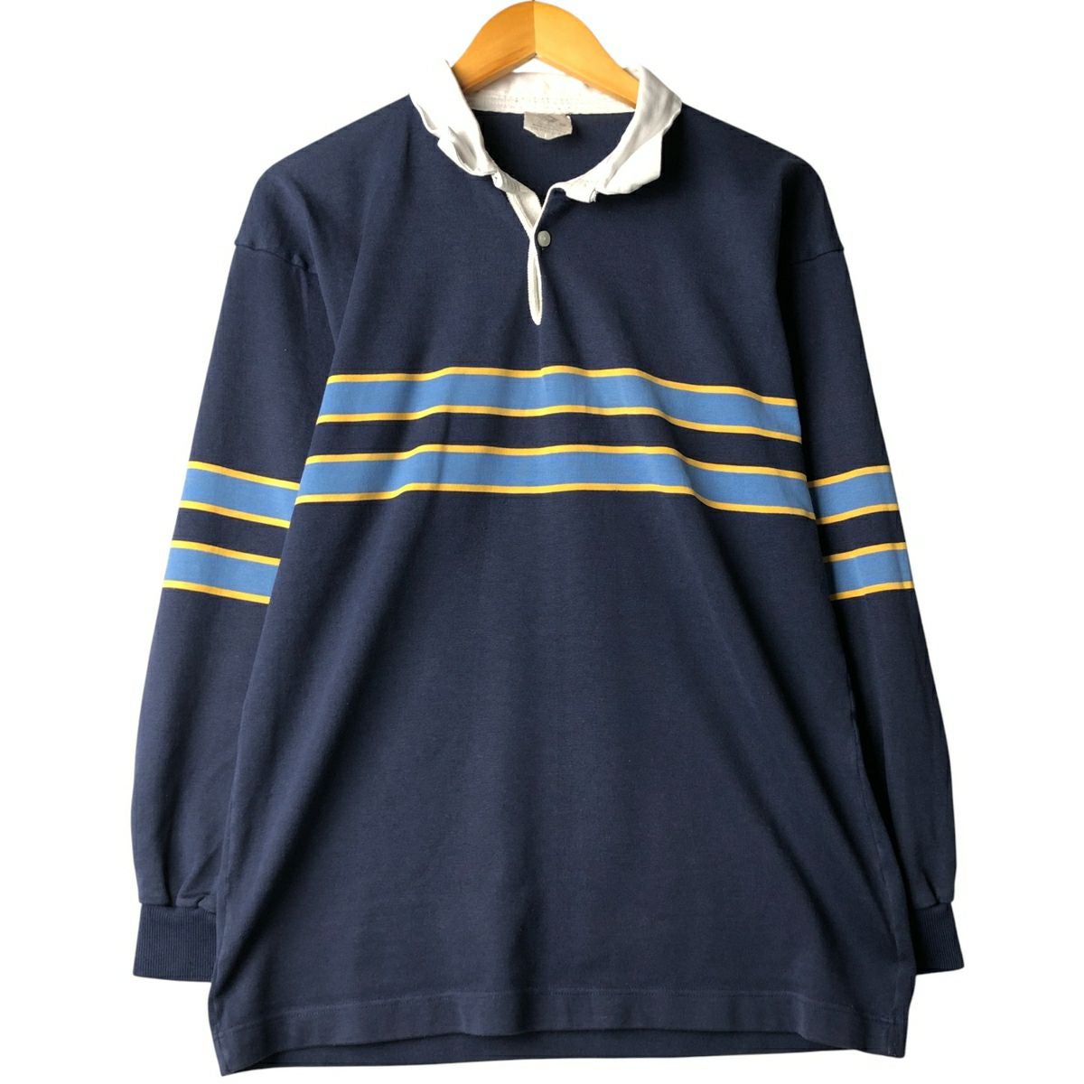 古着 90年代 カンタベリー CANTERBURY ツートン 長袖 ラガーシャツ