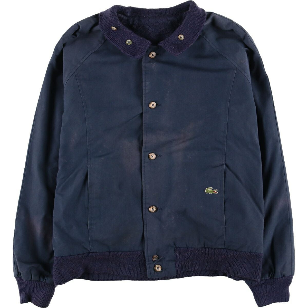 古着 ラコステ LACOSTE アーガイル柄 タートルネック アクリル×ウール