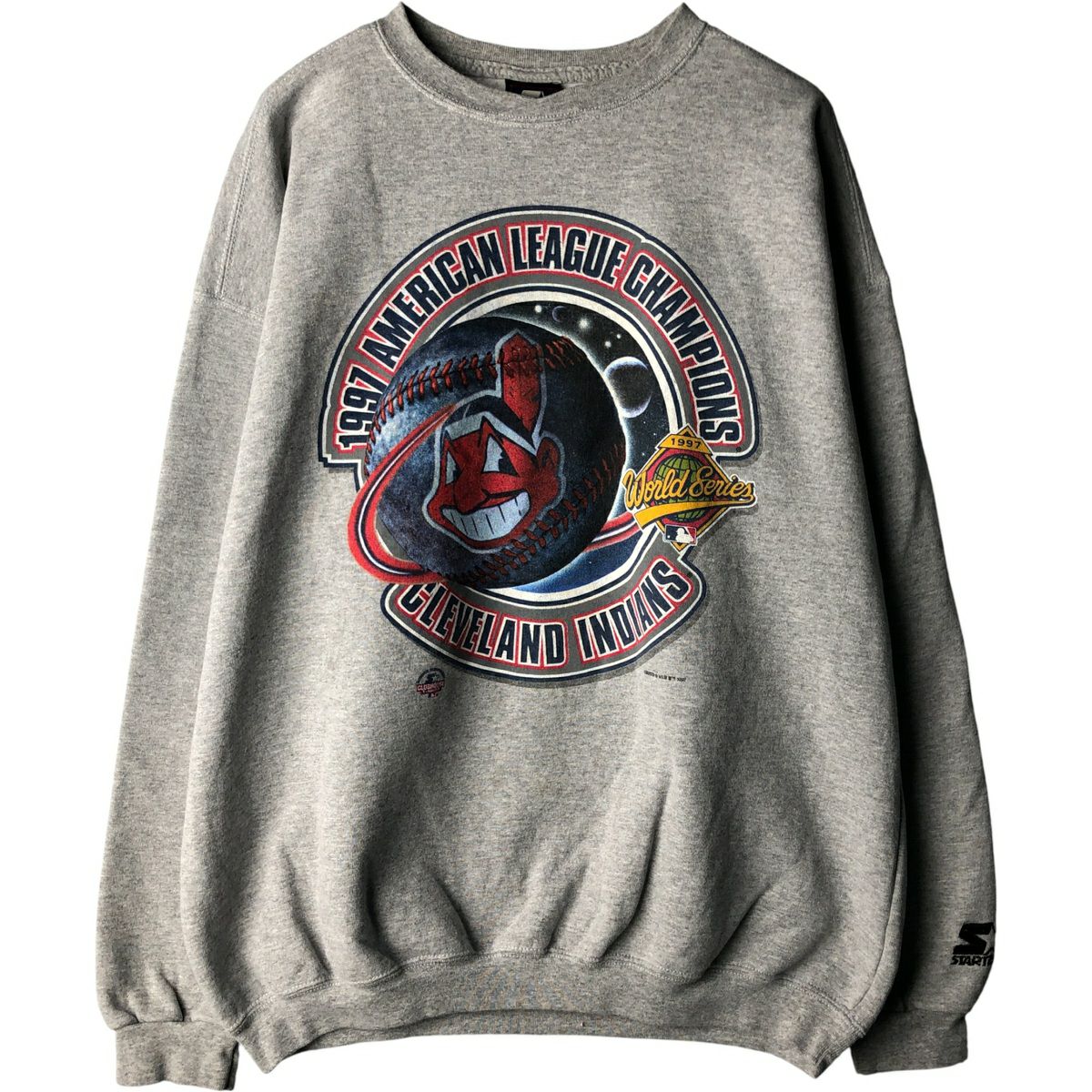 古着 90年代 ナツメグ NUTMEG MLB CLEVELAND INDIANS クリーブランド