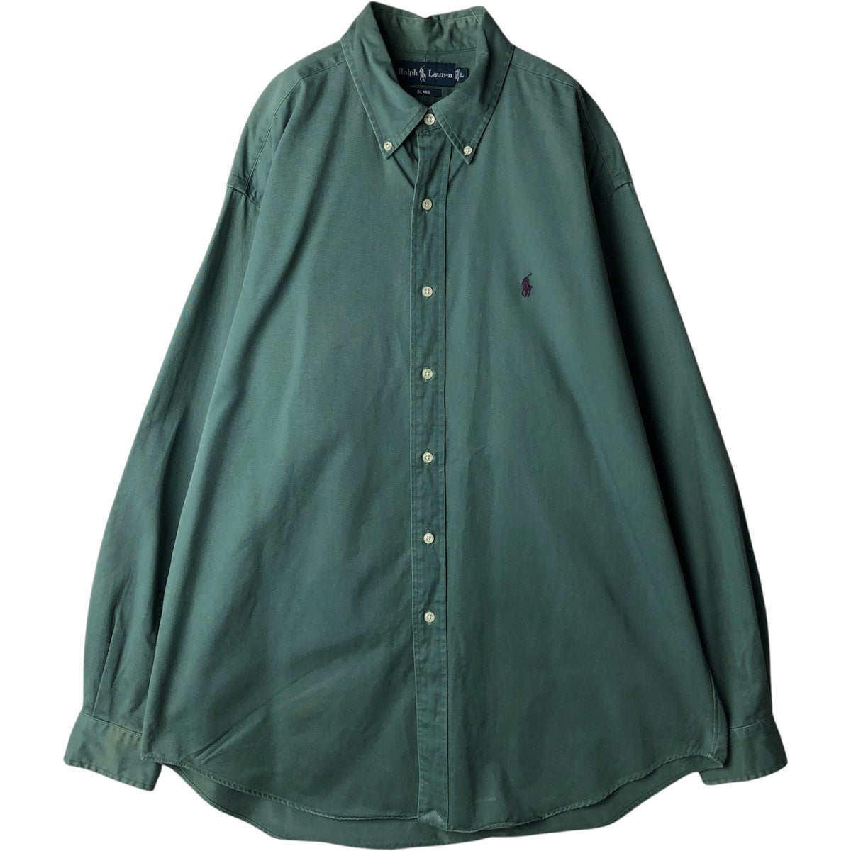 古着 ラルフローレン Ralph Lauren BLAKE 長袖 ボタンダウンシャツ