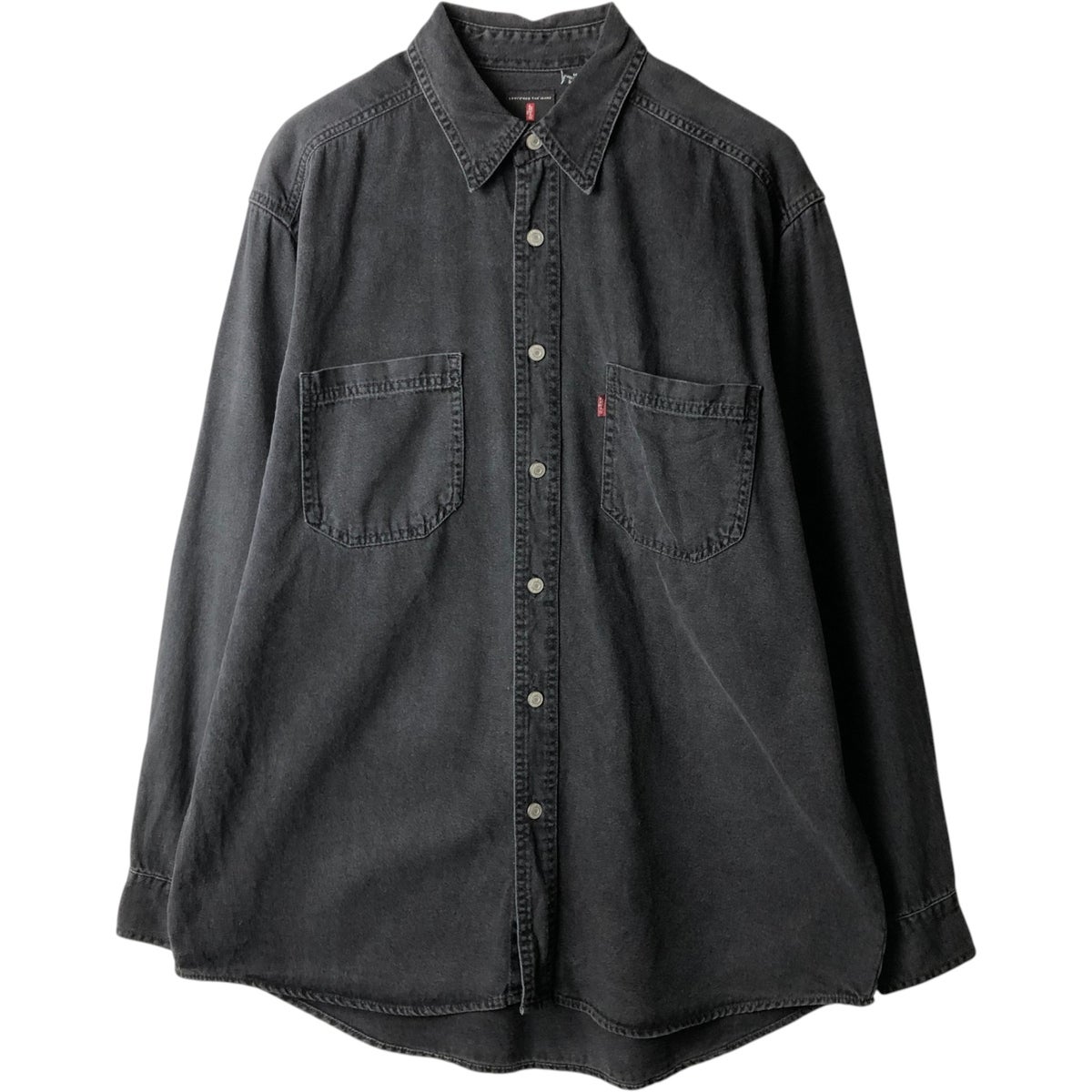古着 90年代 リーバイス Levis RED TAB 長袖 ブラックデニムシャツ