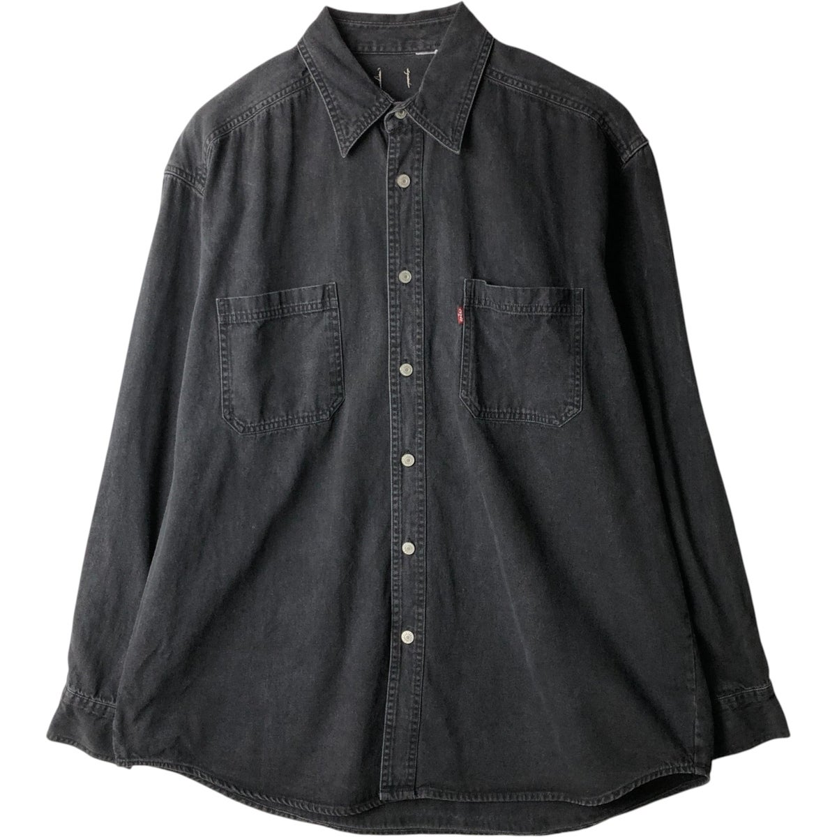 古着 90年代 リーバイス Levis RED TAB 長袖 ブラックデニムシャツ