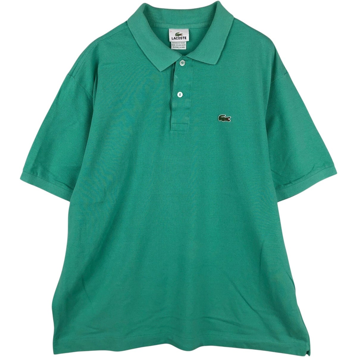 古着 80年代 ラコステ LACOSTE 半袖 ポロシャツ フランス製 7 メンズ