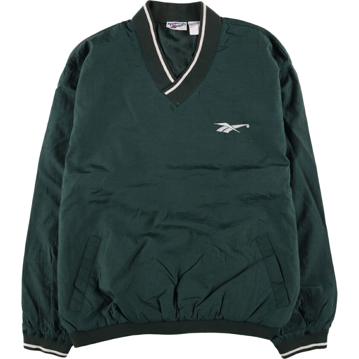 古着 90年代 リーボック Reebok リップストップ ヘンリーネック