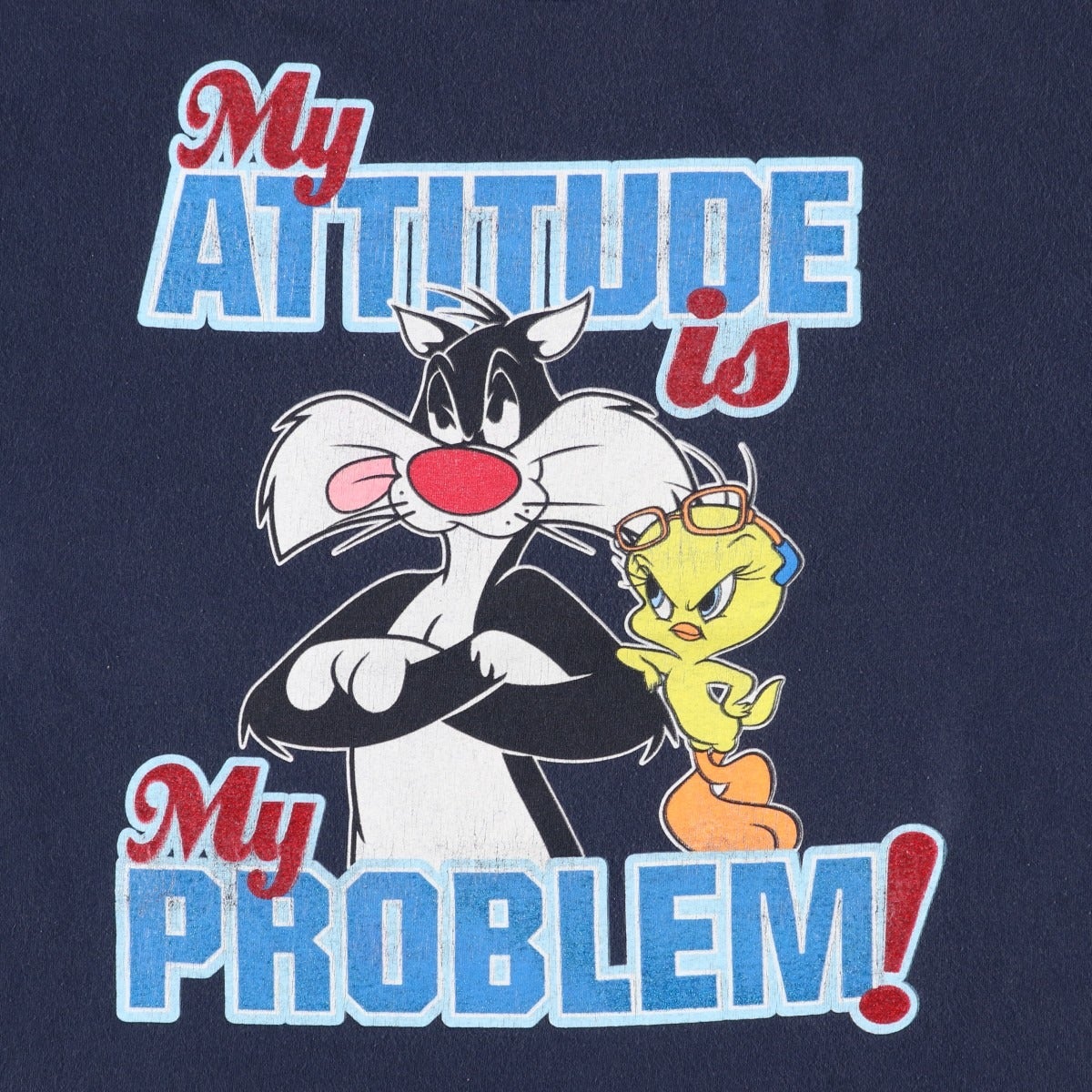 古着 90年代~ LOONEY TUNES ルーニーテューンズ シルベスターキャット トゥイーティー キャラクタープリントTシャツ レディースL相当 ヴィンテージ/eaa635802 古着 90年代 LOONEY TUNES ルーニーテューンズ シルベスターキャット