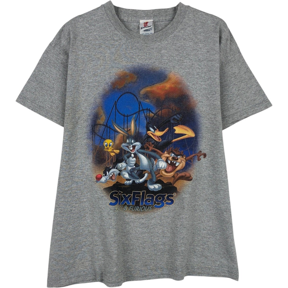 古着 90年代 SHERRY LOONEY TUNES ルーニーテューンズ DAFFY DUCK ダフィーダック キャラクタープリントTシャツ レディースS相当 ヴィンテージ /eaa575763 古着 90年代 SHERRY LOONEY TUNES ルーニーテューンズ DAFFY DUCK
