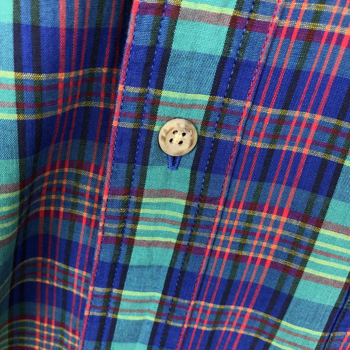 古着 70～80年代 エディーバウアー Eddie Bauer 黒タグ 半袖 ボタン