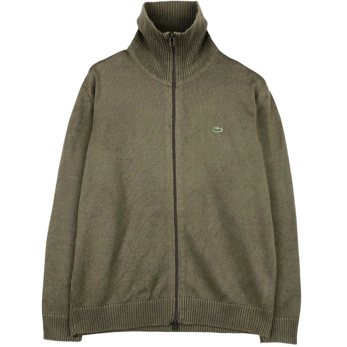 古着 ラコステ LACOSTE コットンニットハーフジップセーター 8 メンズ