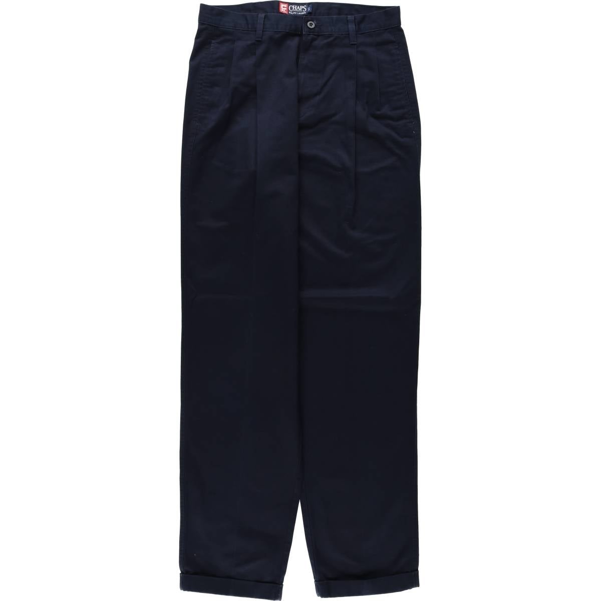 古着 ラルフローレン Ralph Lauren CHAPS チャップス ツータック
