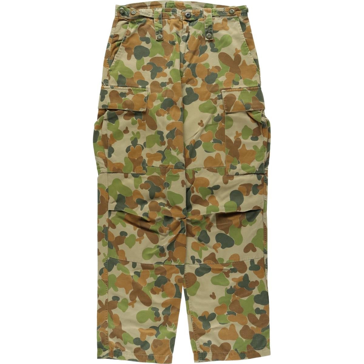 オーストラリア軍 カーゴパンツ DCPUカモ XL相当 迷彩 古着 オーストラリア軍 迷彩柄 ダックハンターカモ ミリタリー カーゴ