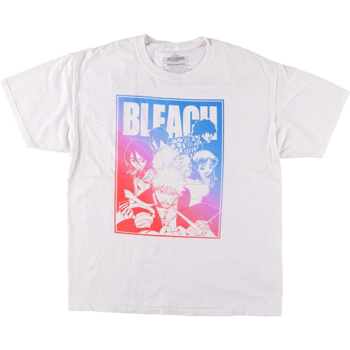 古着 BLEACH ブリーチ アニメ キャラクタープリントTシャツ メンズM