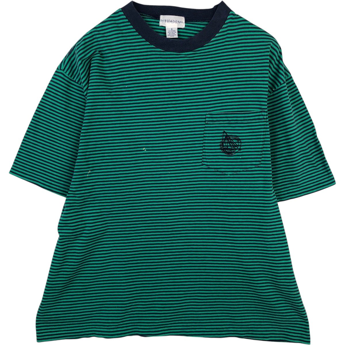 古着 70年代 sportswear 旭日旗柄 スウェットベスト USA製 メンズL相当