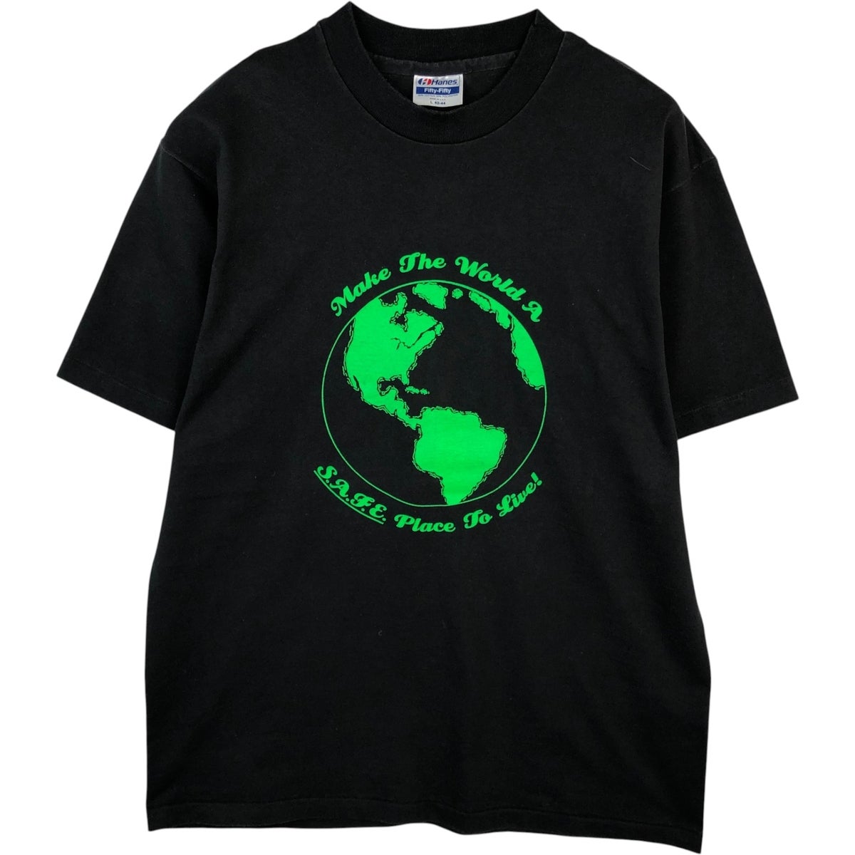 「ツーフェイス」Hanes Tシャツ　青タグ　８０年代　２枚 古着 80年代 ヘインズ Hanes Fifty-Fifty 青タグ メッセージプリントT