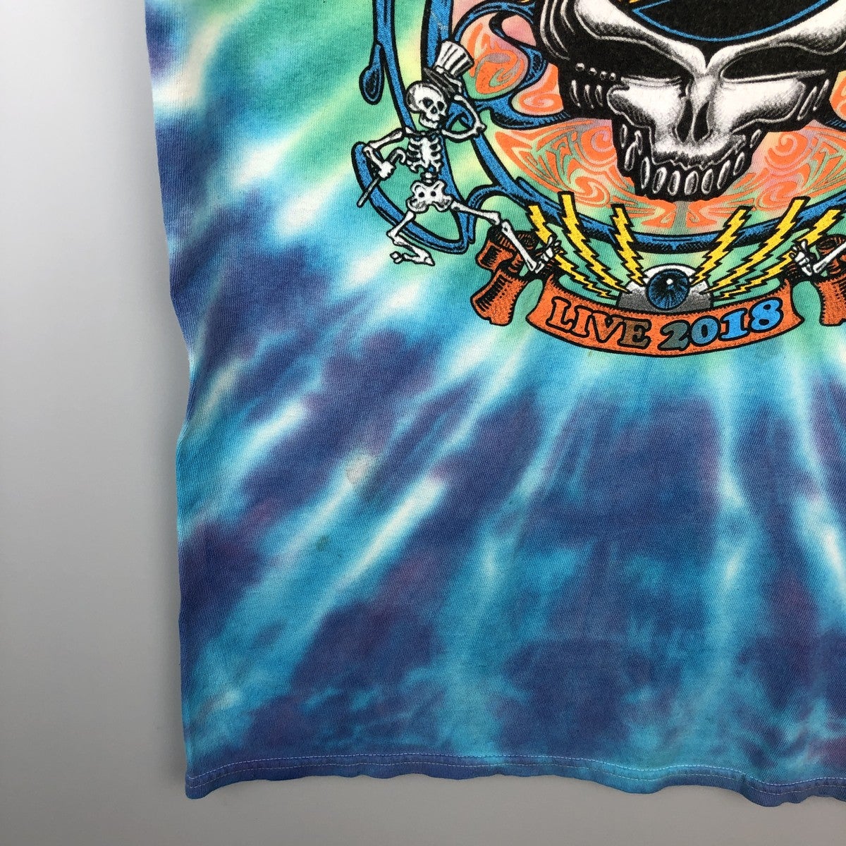 古着 GRATEFUL DEAD グレイトフルデッド ドクロ柄 スカル柄 タイダイ柄