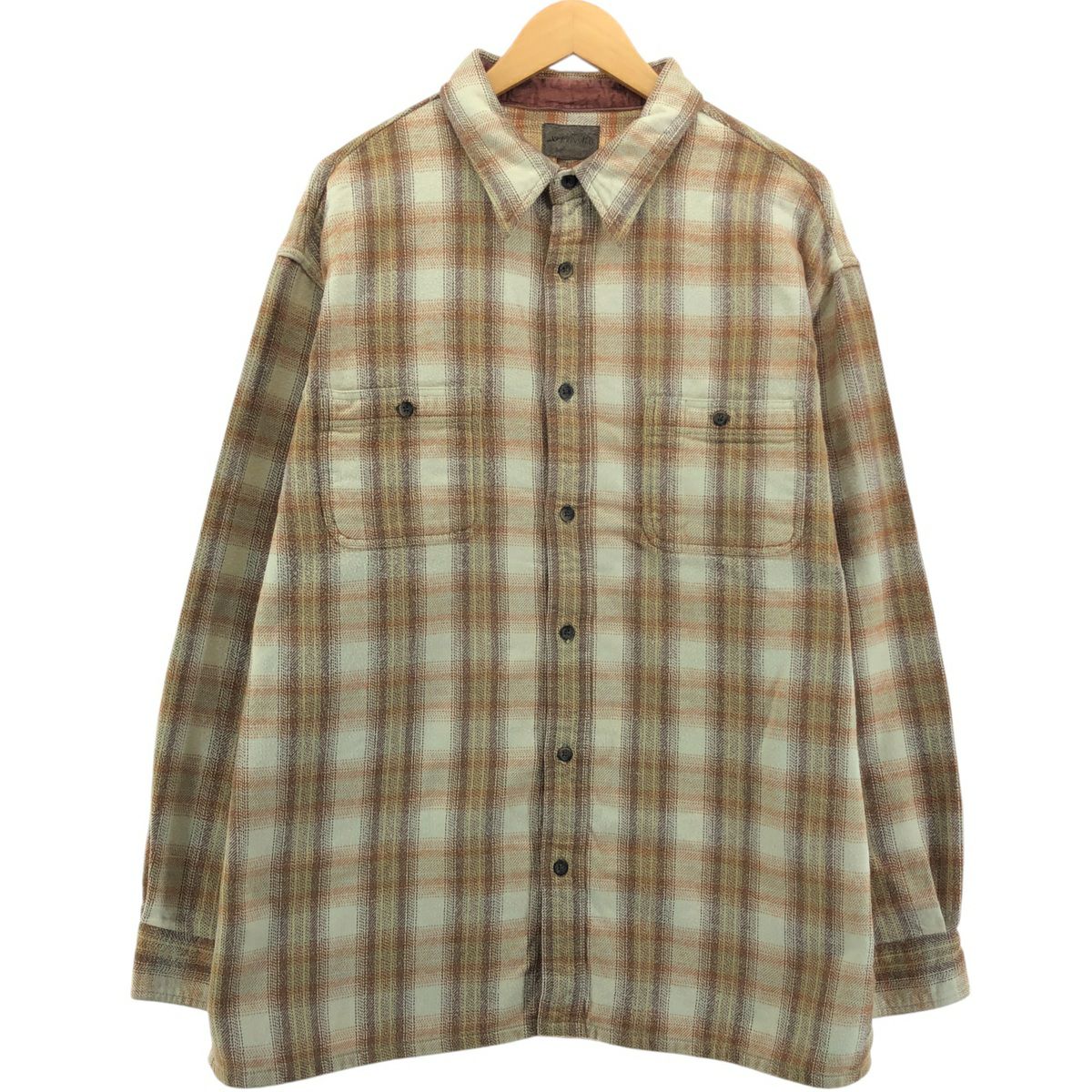 古着 セントジョンズベイ ST. JOHNS BAY オンブレチェック 長袖