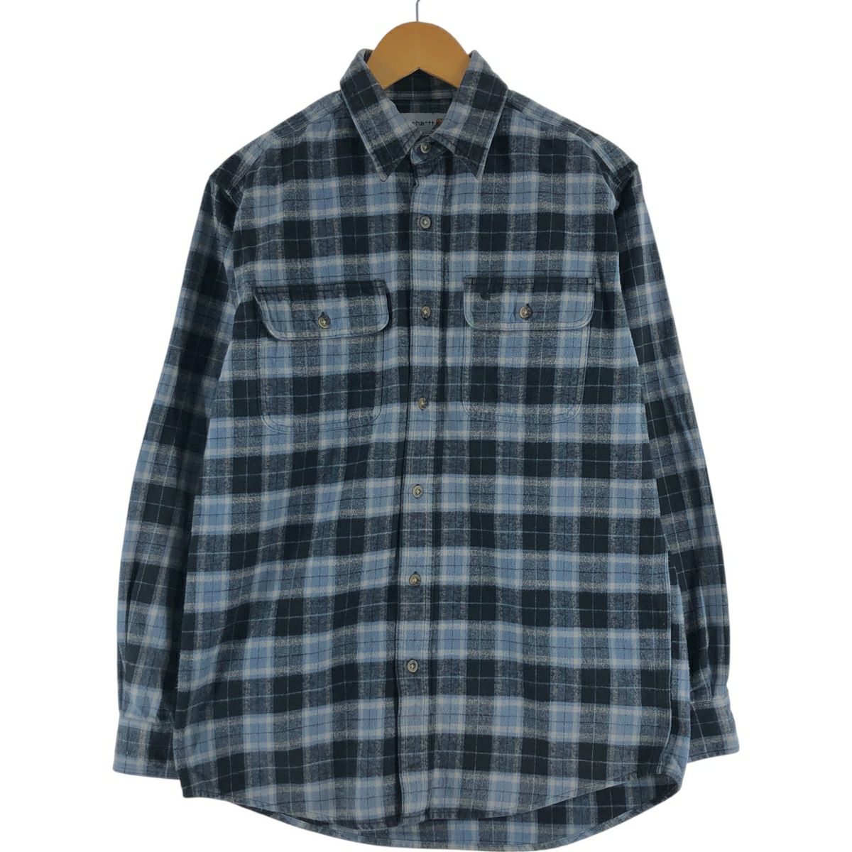 古着 90年代 カーハート Carhartt オンブレチェック 長袖 フランネル