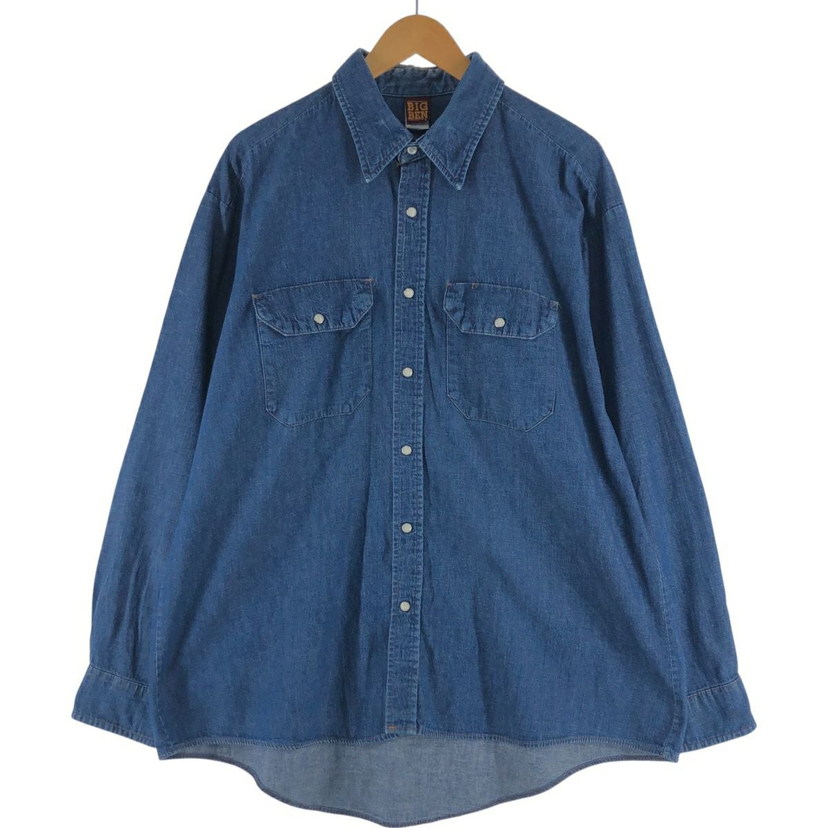 古着 濃紺 80年代 ビッグベン BIGBEN バットダイ デニムカバーオール