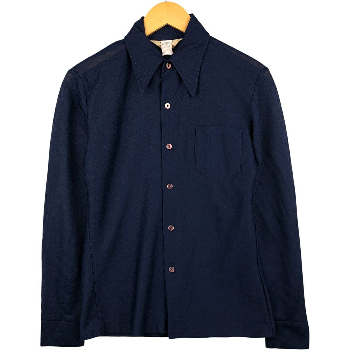 古着 BRANDINI 半袖 シルクシャツ ボックスシャツメンズM相当