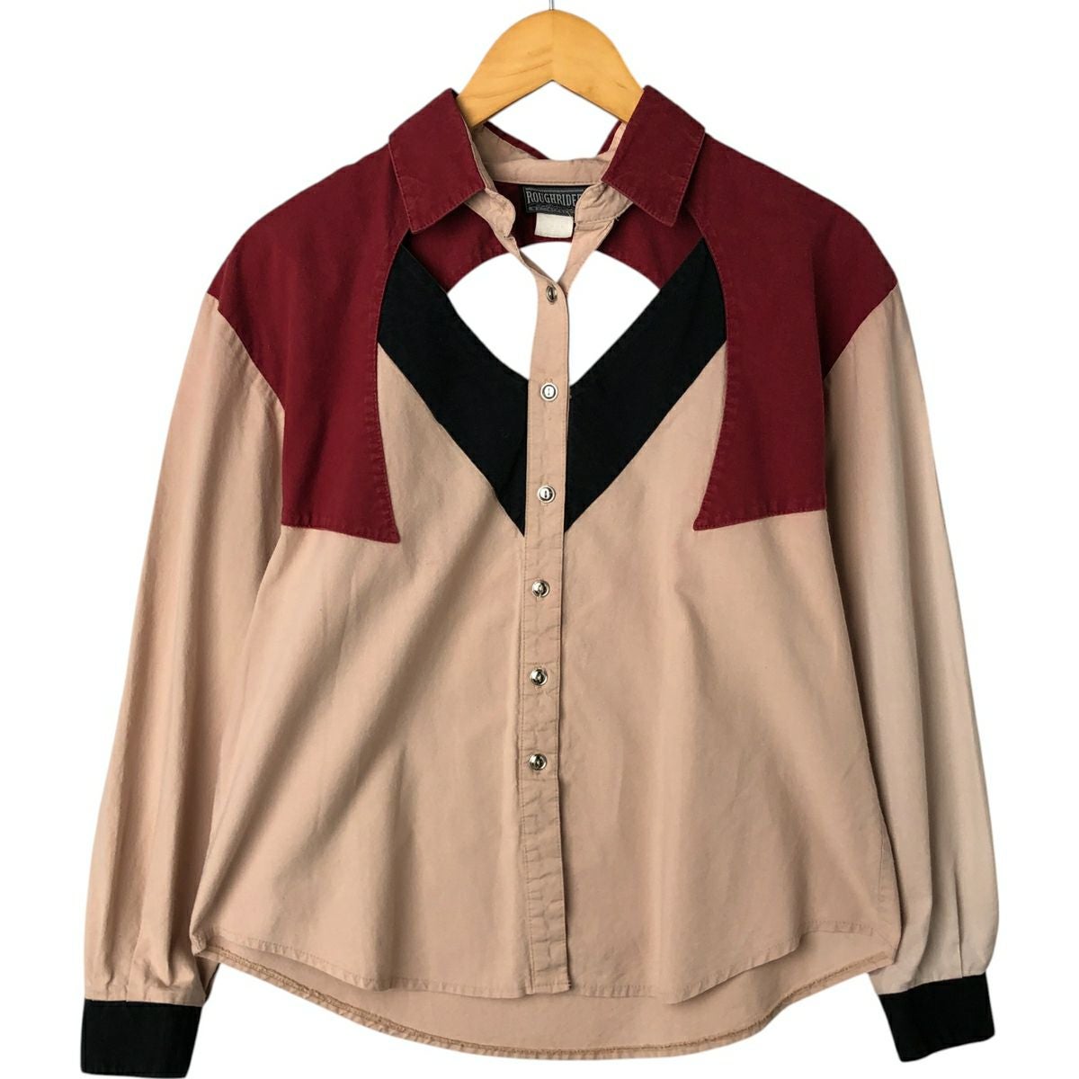 古着 60年代 マンハッタン MANHATTAN 長袖 ポリコットンシャツ メンズM