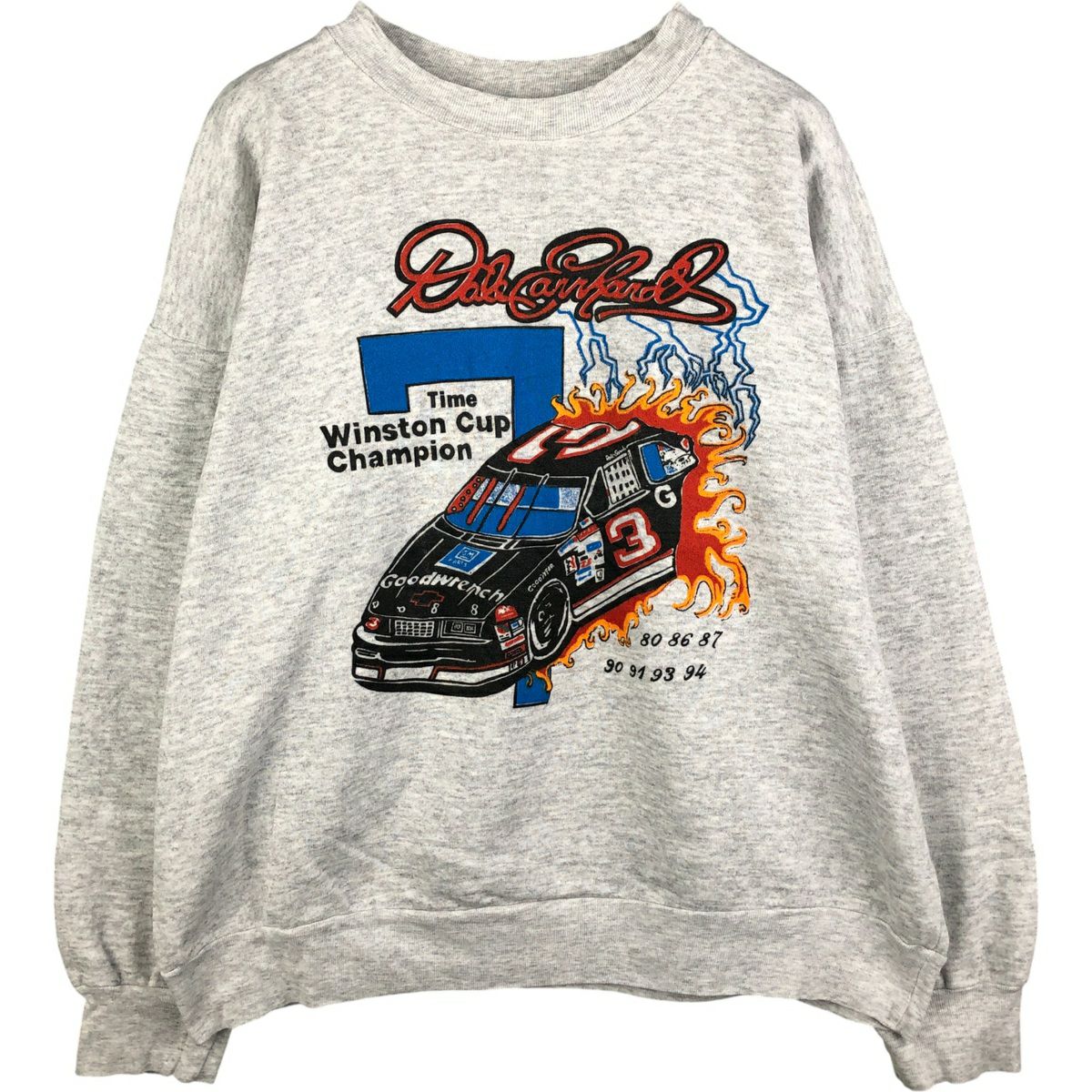 古着 90年代 mv SPORT プリントスウェットシャツ トレーナー USA製
