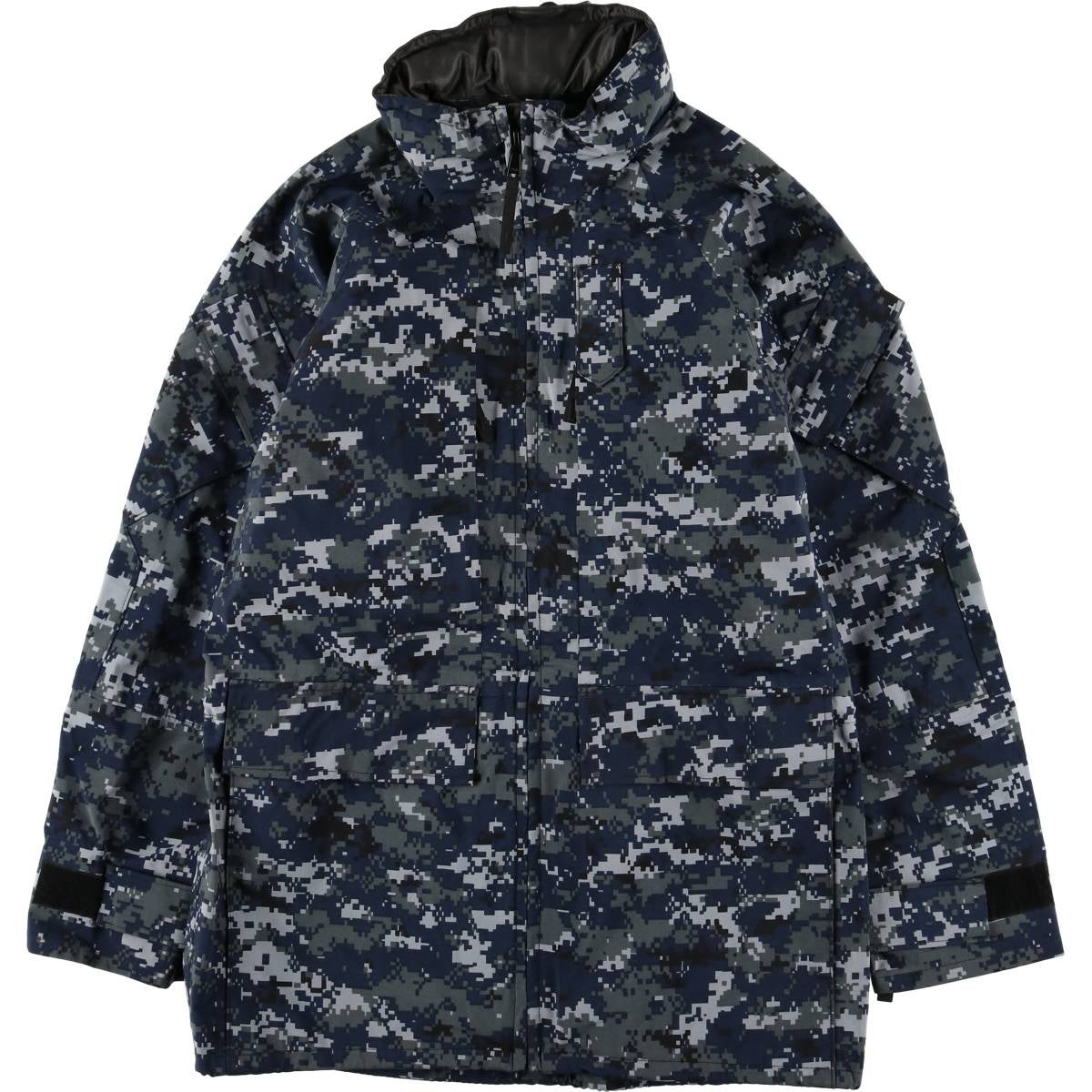 古着 米軍実品 U.S.NAVY 迷彩柄 デジタルカモ ミリタリー ゴアテックス