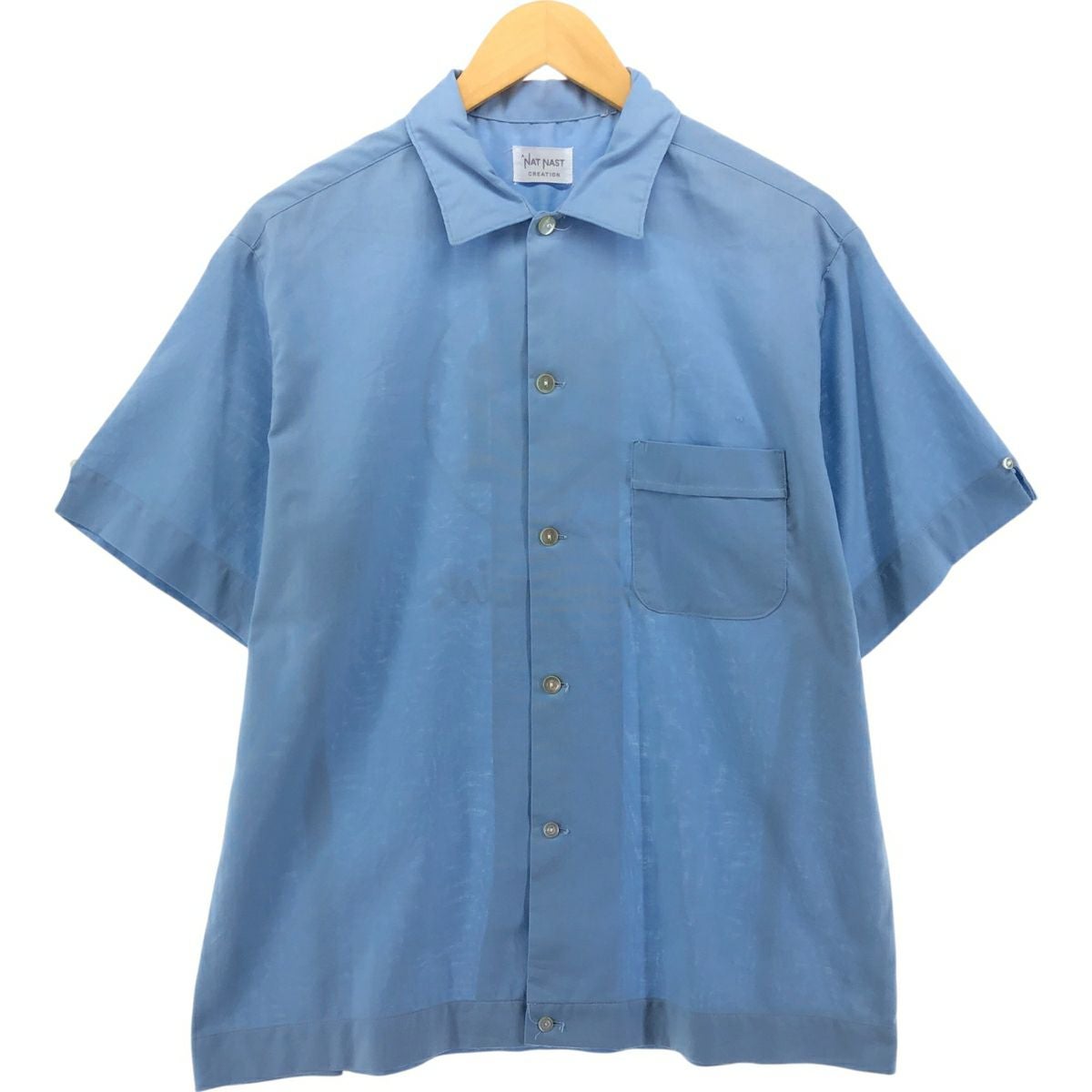 古着 60～70年代 NAT NAST ボウリングシャツ メンズL相当 ヴィンテージ