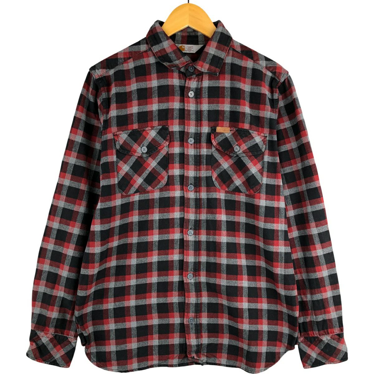 古着 90年代 カーハート Carhartt オンブレチェック 長袖 フランネル