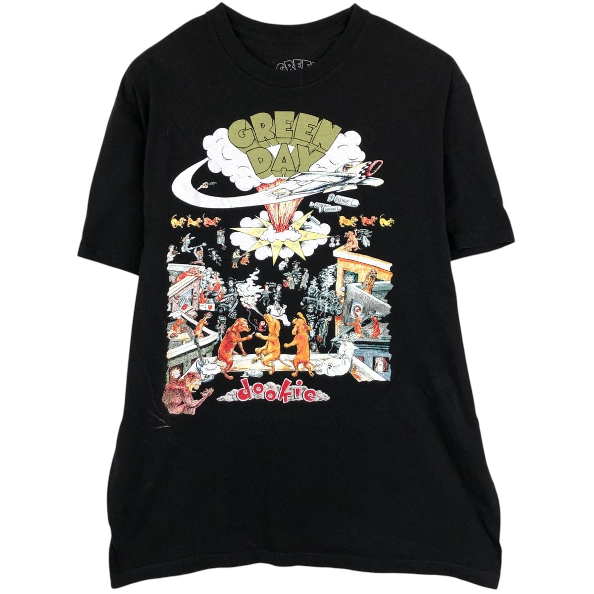 古着 GREEN DAY グリーンデイ バンドTシャツ バンT メンズM相当