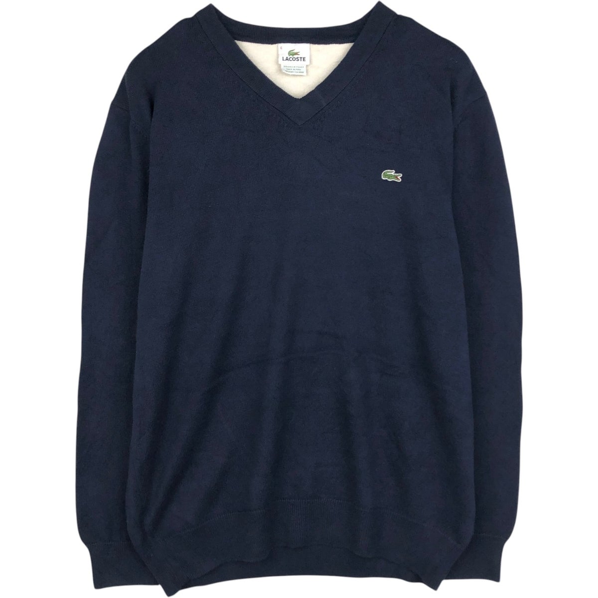 古着 ラコステ LACOSTE コットンニットセーター 5 メンズL相当