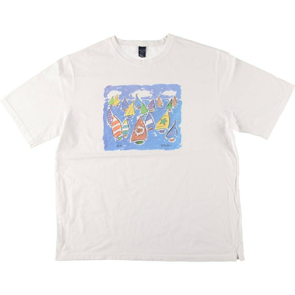 古着 90年代 ランズエンド LANDS END 無地ポケットTシャツ USA製