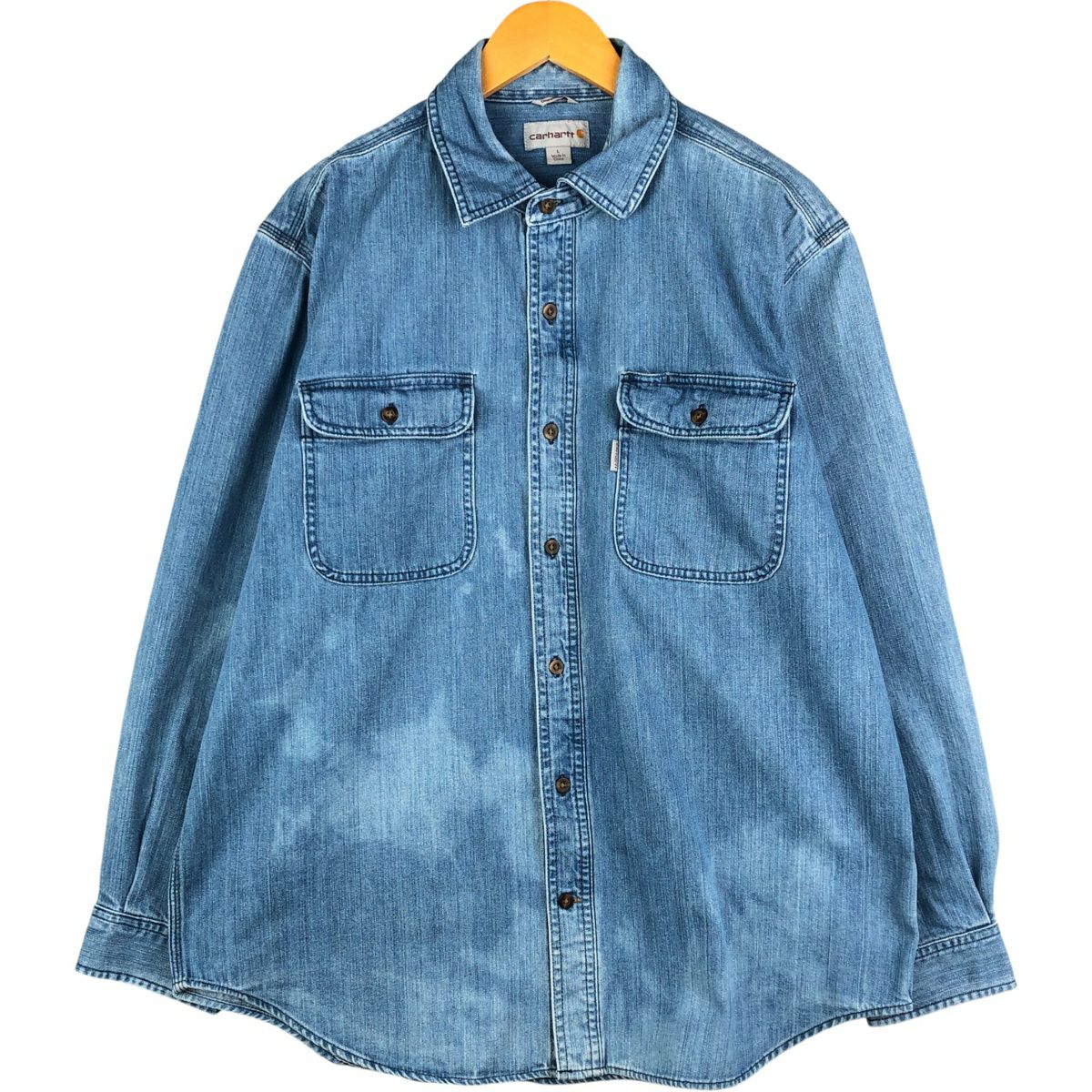 古着 カーハート Carhartt RELAXED FIT オンブレチェック 長袖