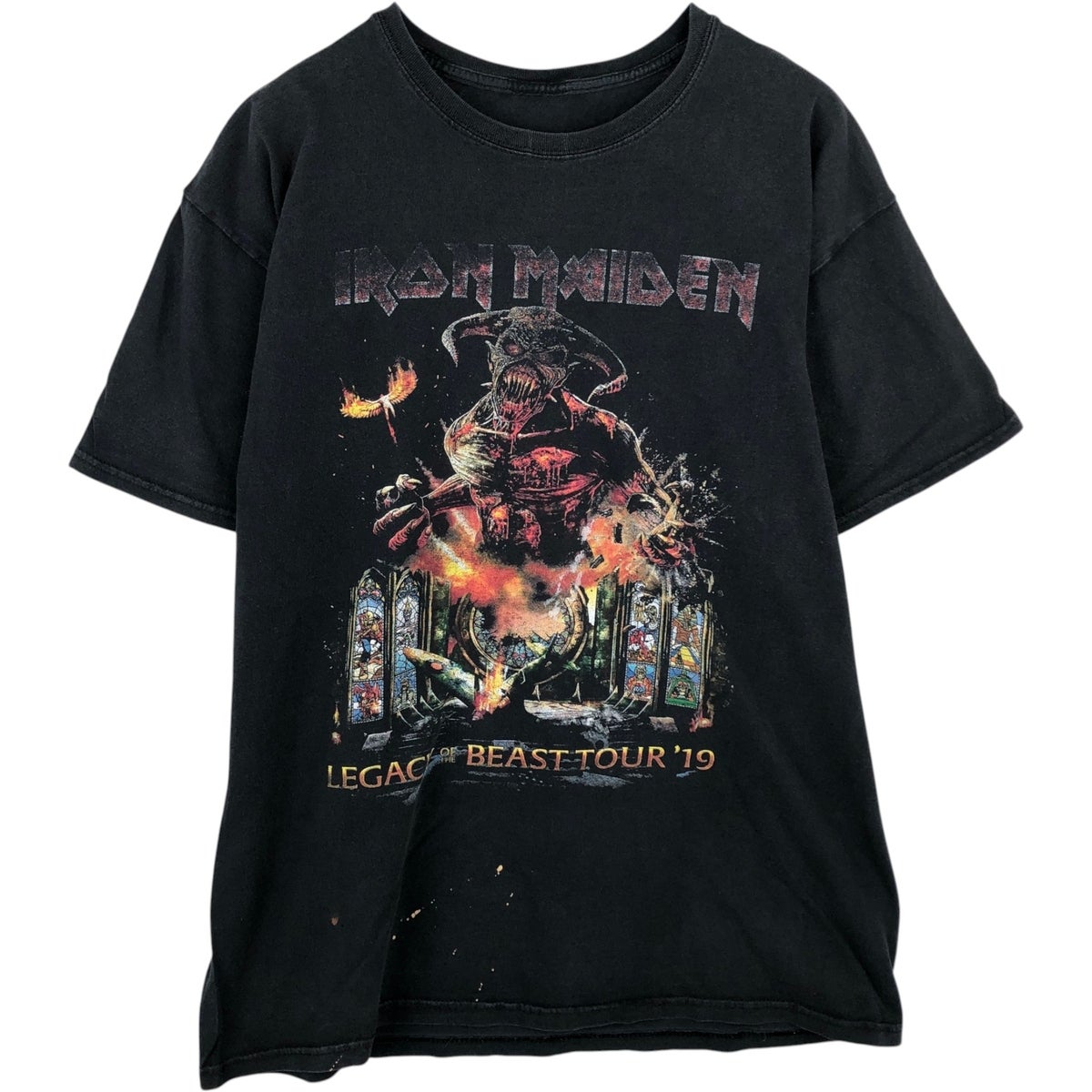 古着 IRON MAIDEN アイアンメイデン バンドTシャツ バンT メンズM相当