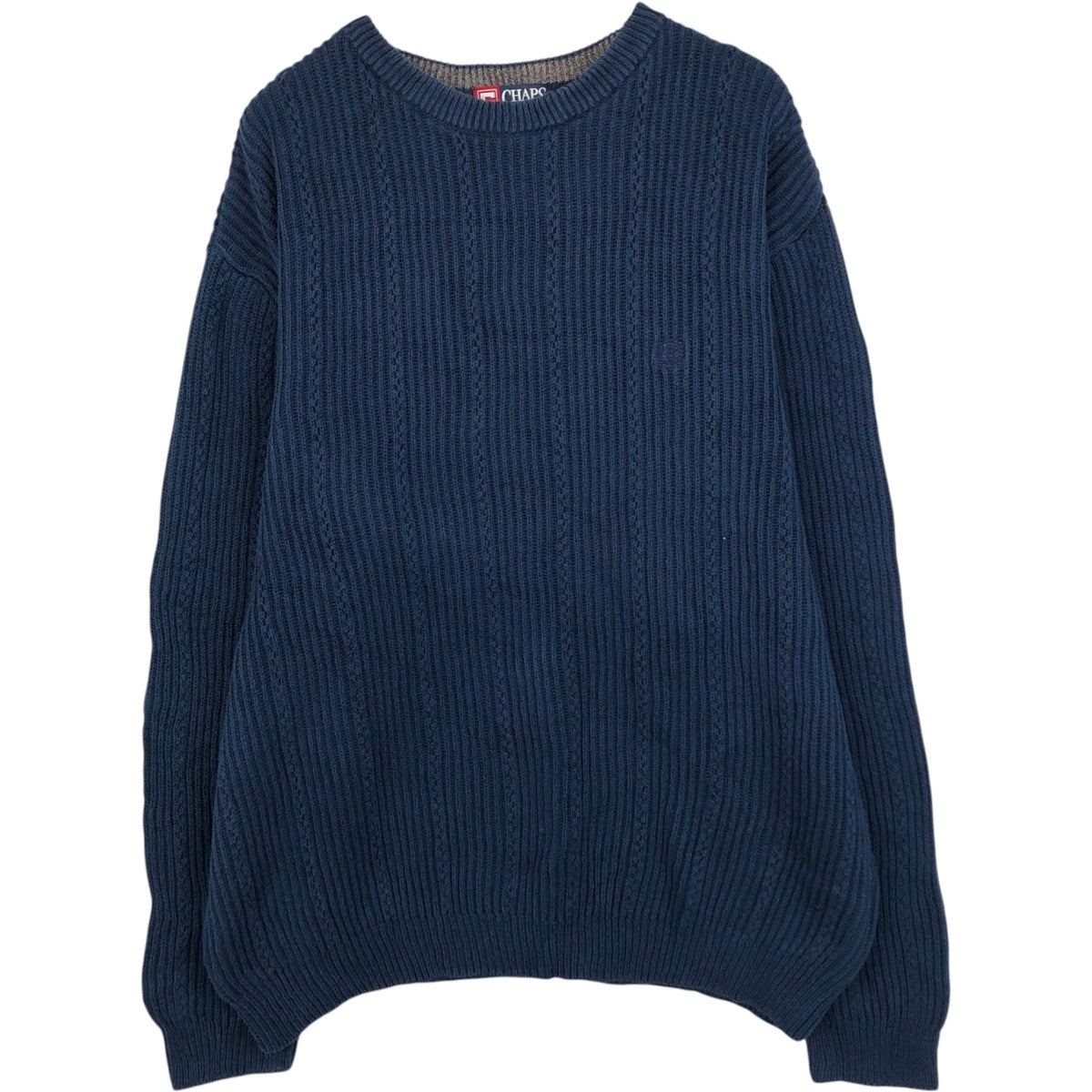 古着 ラルフローレン Ralph Lauren CHAPS チャップス Vネック コットン