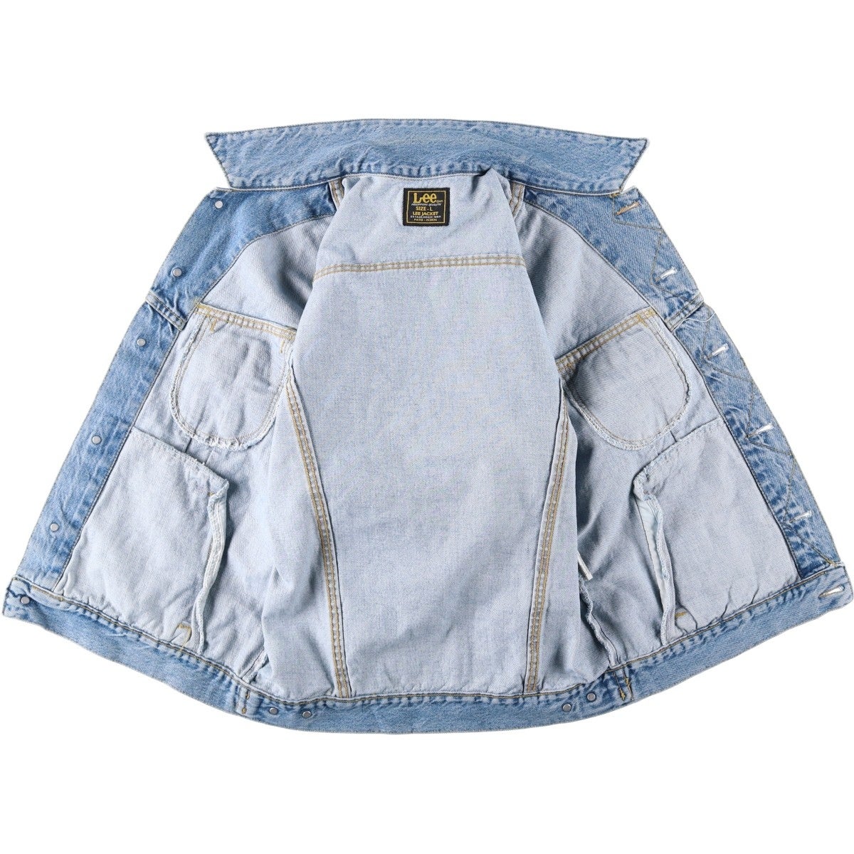 古着 リー Lee LEE JACKET デニムジャケット Gジャン メンズL相当
