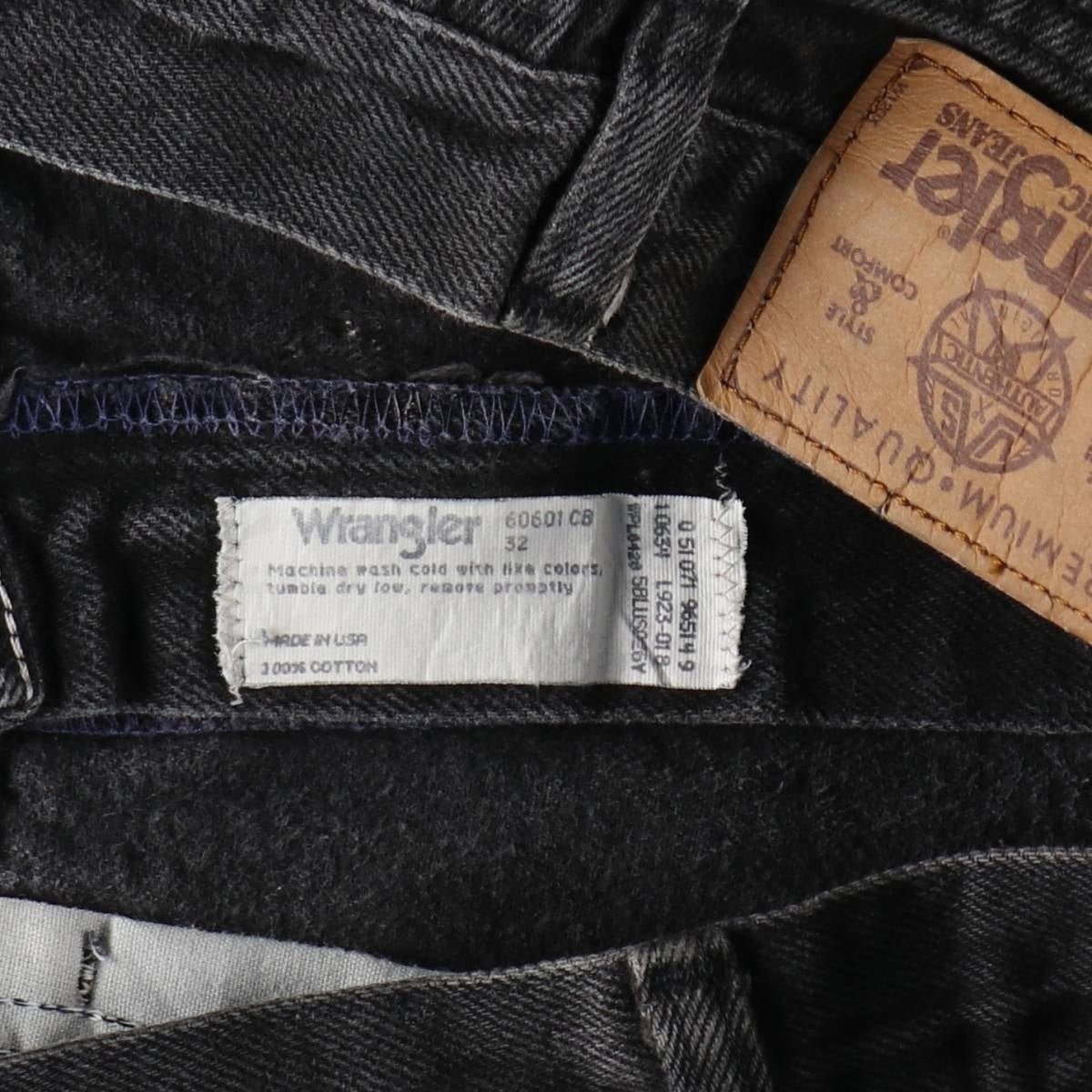 古着 80～90年代 ラングラー Wrangler ブラックデニムショーツ ハーフ