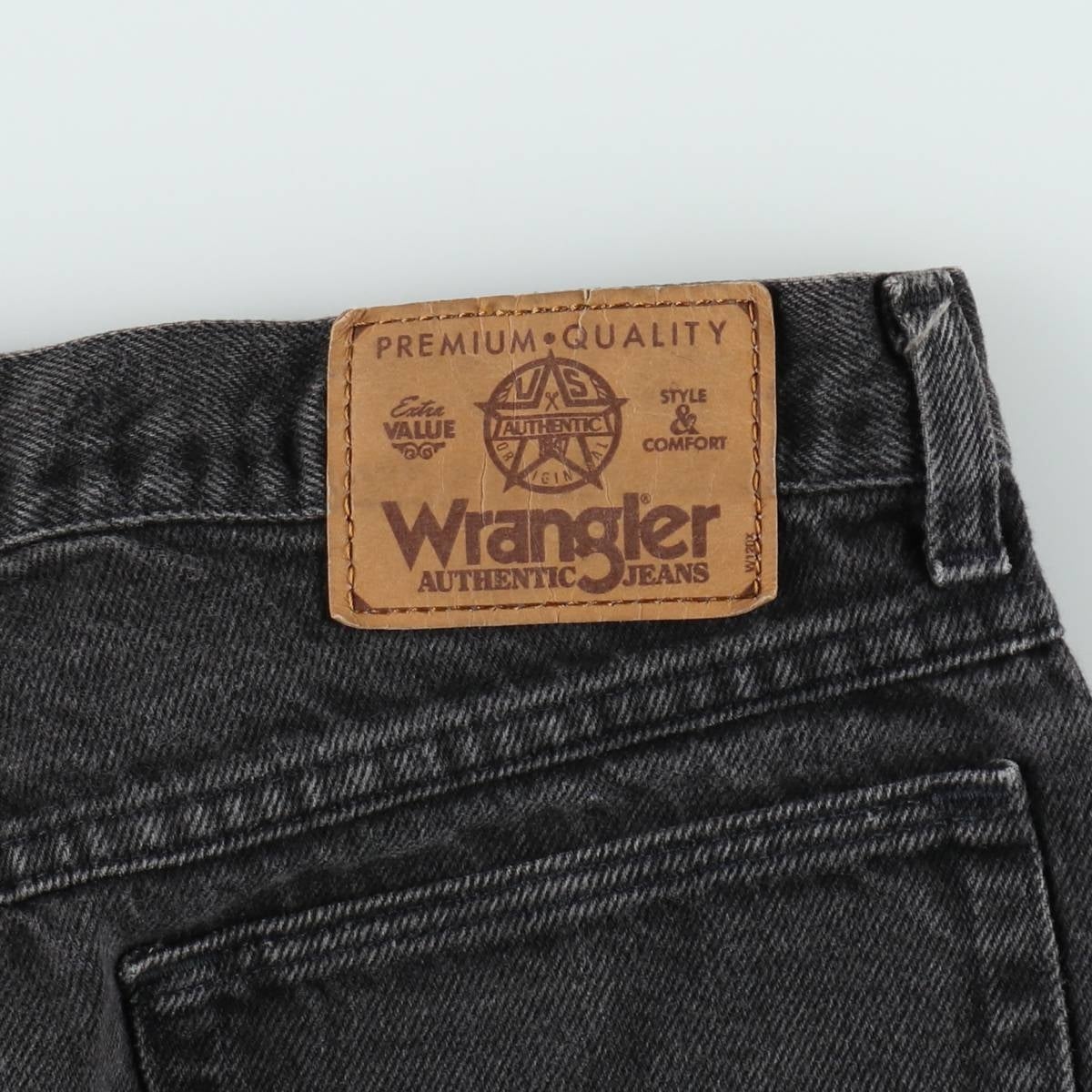 古着 80～90年代 ラングラー Wrangler ブラックデニムショーツ ハーフ