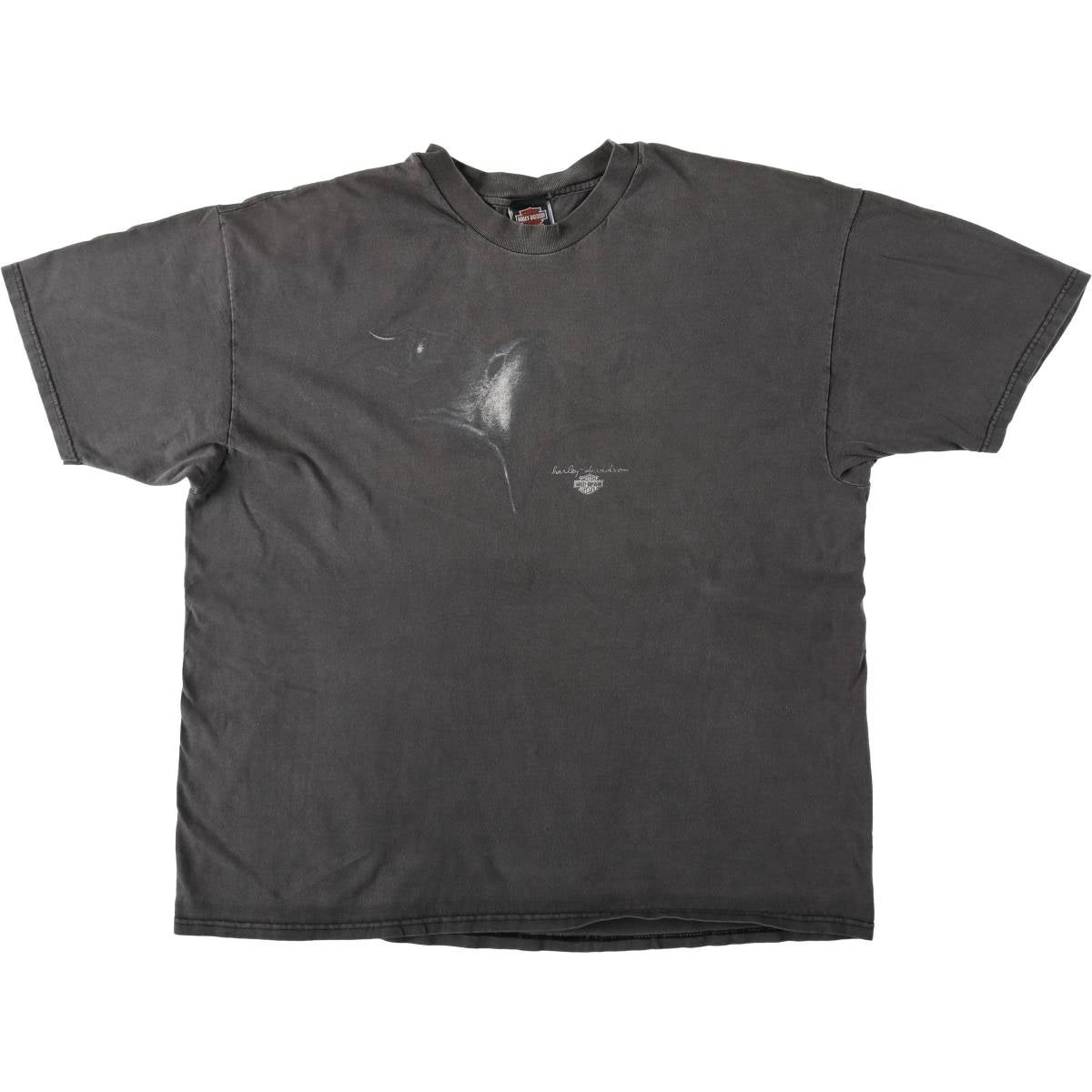 古着 80年代 ヘインズ Hanes BEEFY-T 青タグ 鷲柄 イーグル柄 Harley