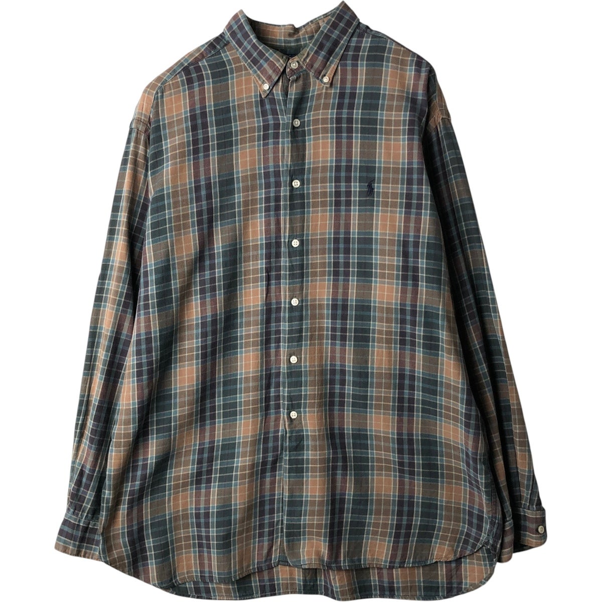 古着 ラルフローレン Ralph Lauren MCMEEL 長袖 ボタンダウンチェック