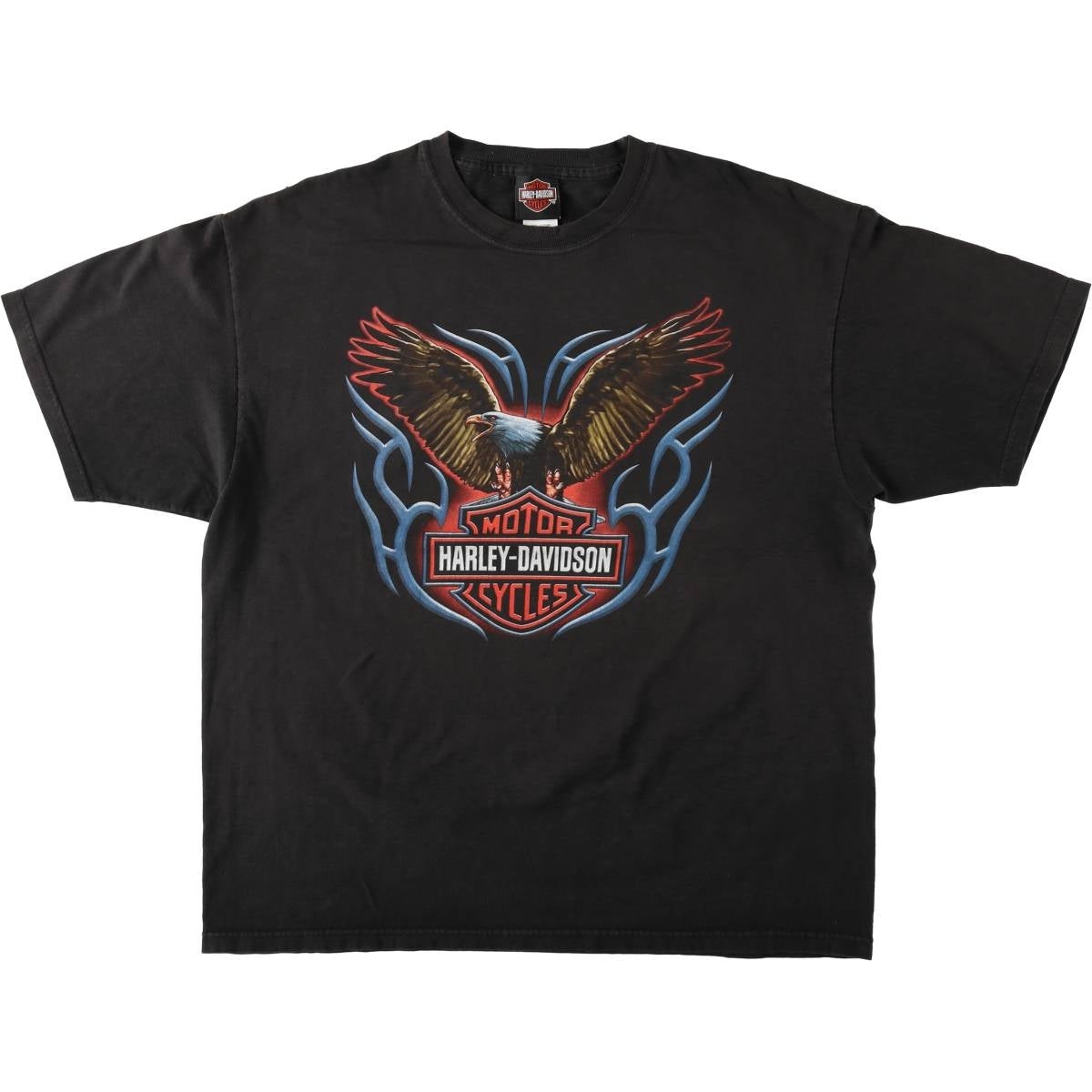 古着 ハーレーダビッドソン Harley-Davidson 鷲柄 イーグル柄 モーター