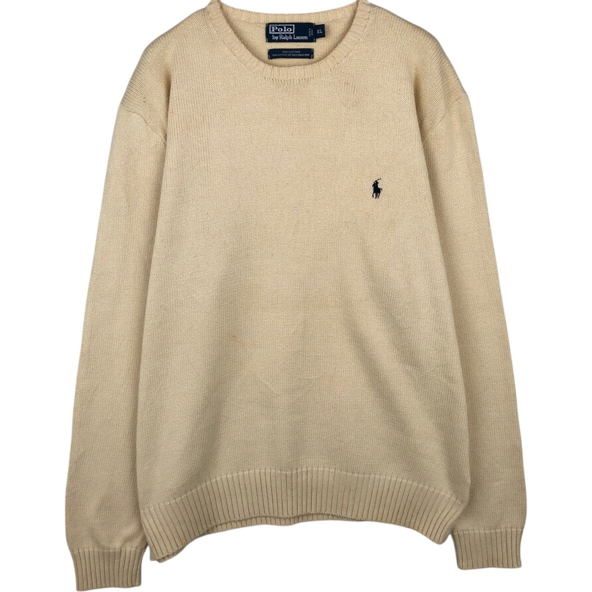 古着 ラルフローレン Ralph Lauren POLO by Ralph Lauren コットンニットセーター メンズXL相当/eaa637142 古着 ラルフローレン Ralph Lauren POLO by Ralph Lauren コットン