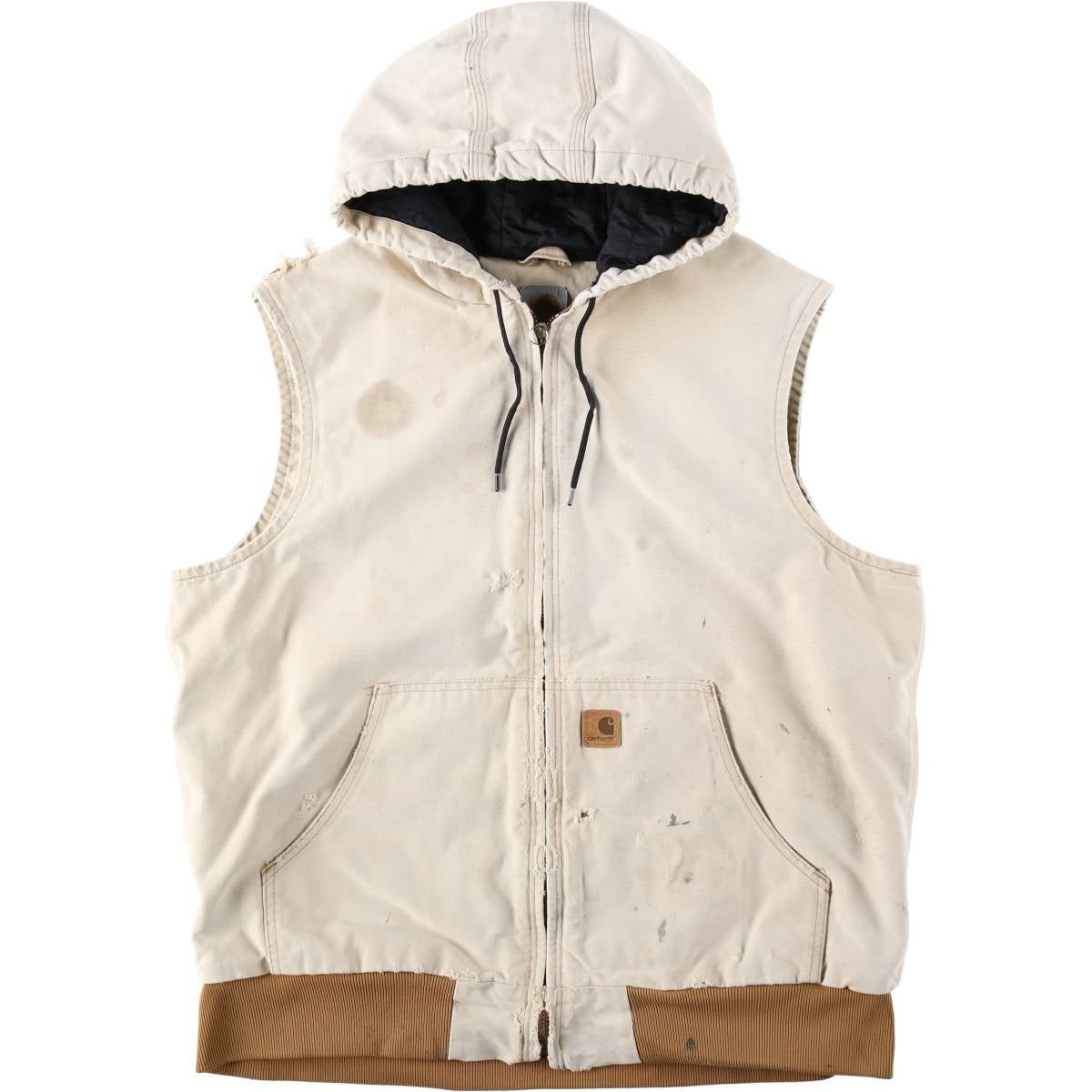 古着 カーハート Carhartt クラシックベスト 中綿入り ダックベスト