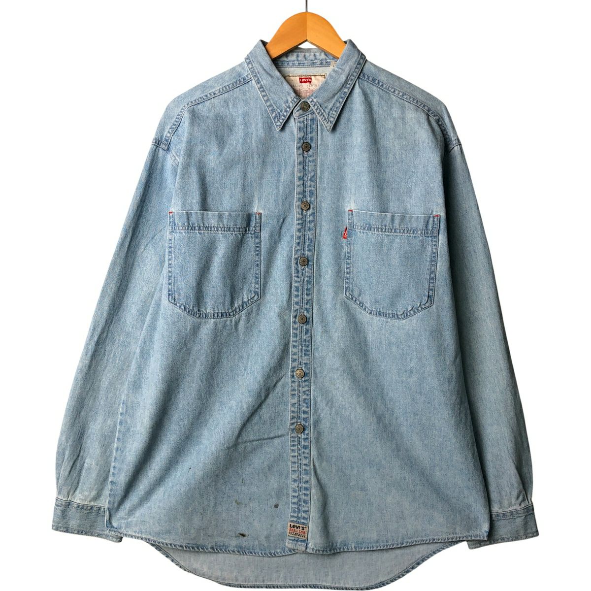 古着 90年代 リーバイス Levis 長袖 デニム ウエスタンシャツ メンズL