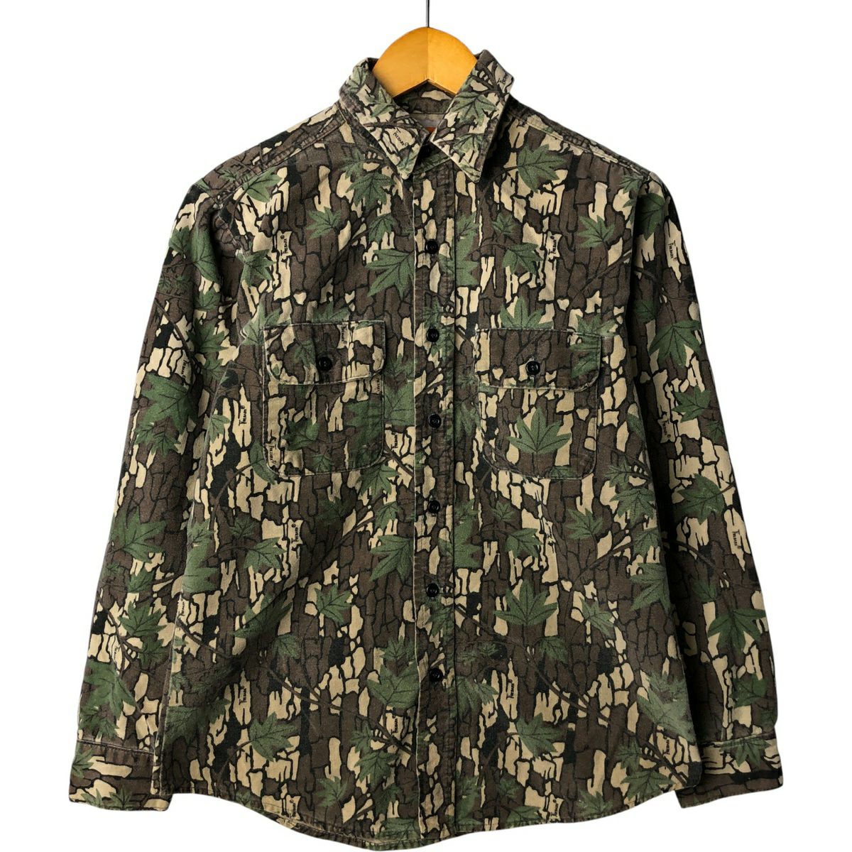 古着 70～80年代 カベラス Cabelas 迷彩柄 ツリーバークカモ 長袖