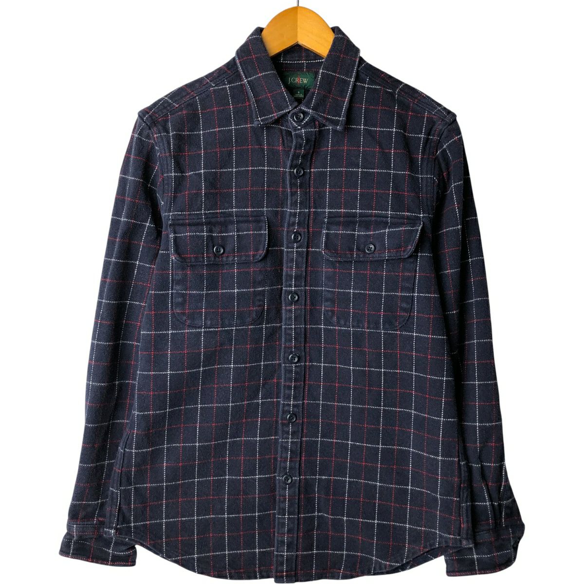 古着 ジェイクルー J.Crew ドット柄 ボウタイ 長袖 シースルーシャツ